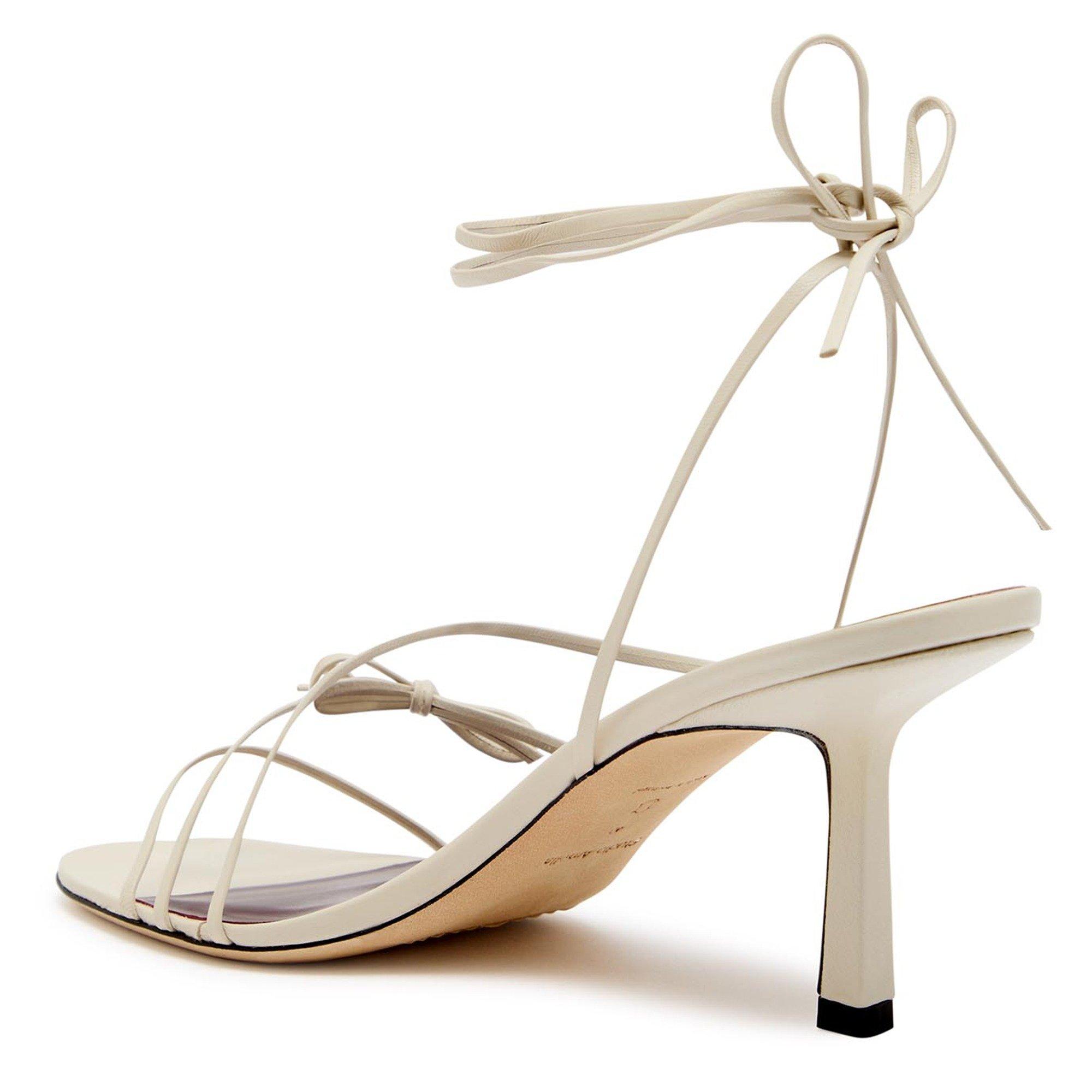 WHITE - Studio Amelia - SOLSTICE WRAPPED 70 SANDAL - 2