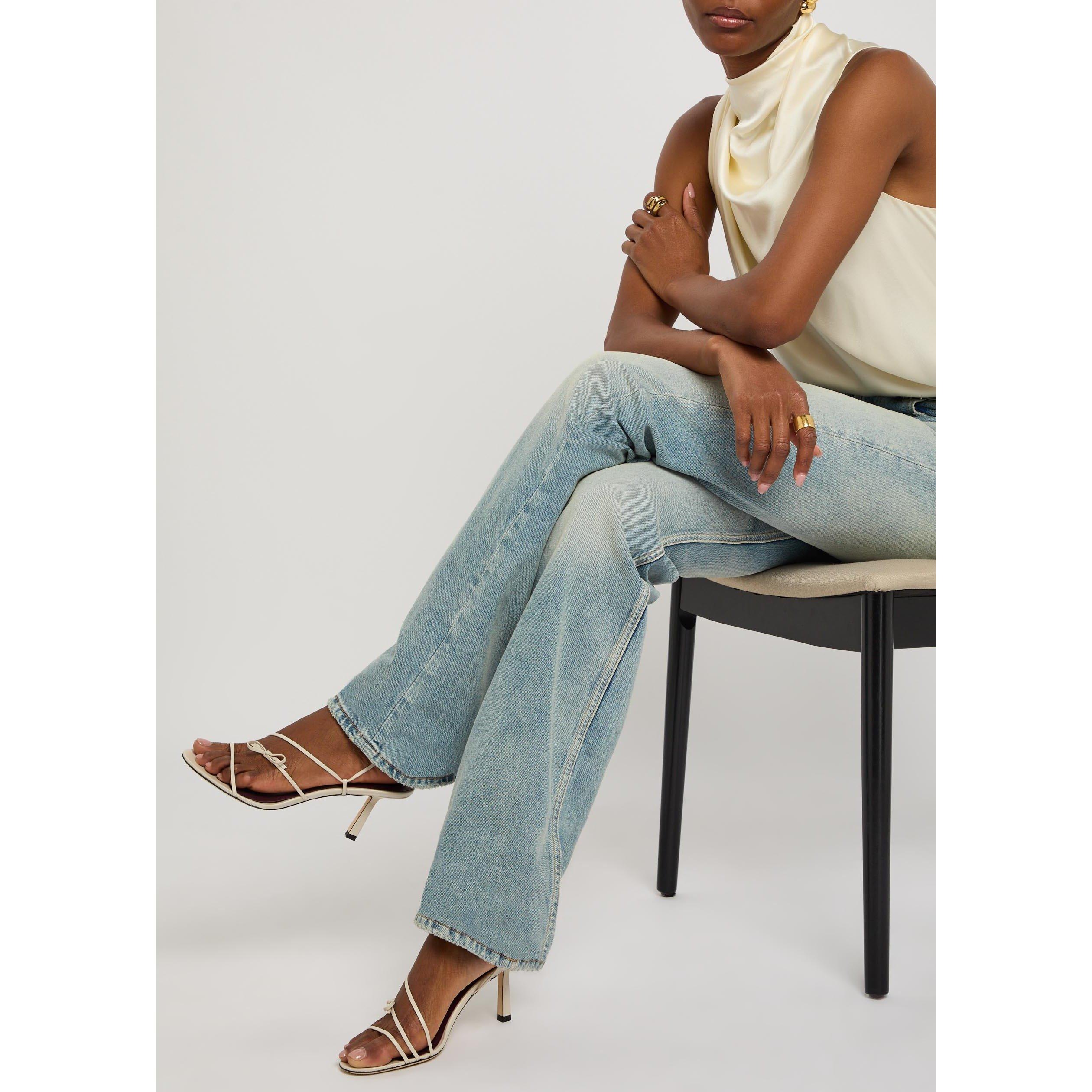 WHITE - Studio Amelia - SOLSTICE WRAPPED 70 SANDAL - 3