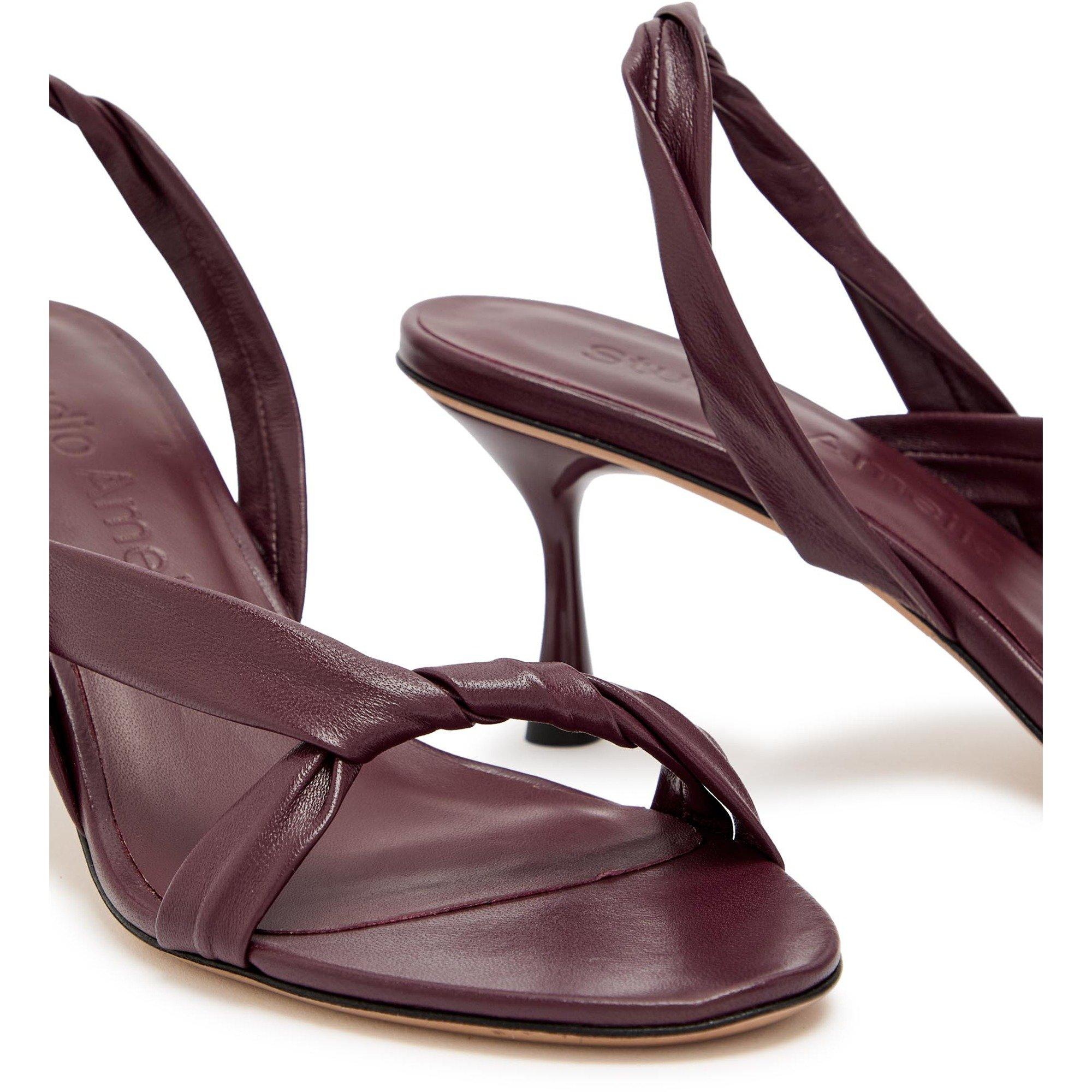 BURGUNDY - Studio Amelia - SIENA BRAIDED 70 HEEL - 5