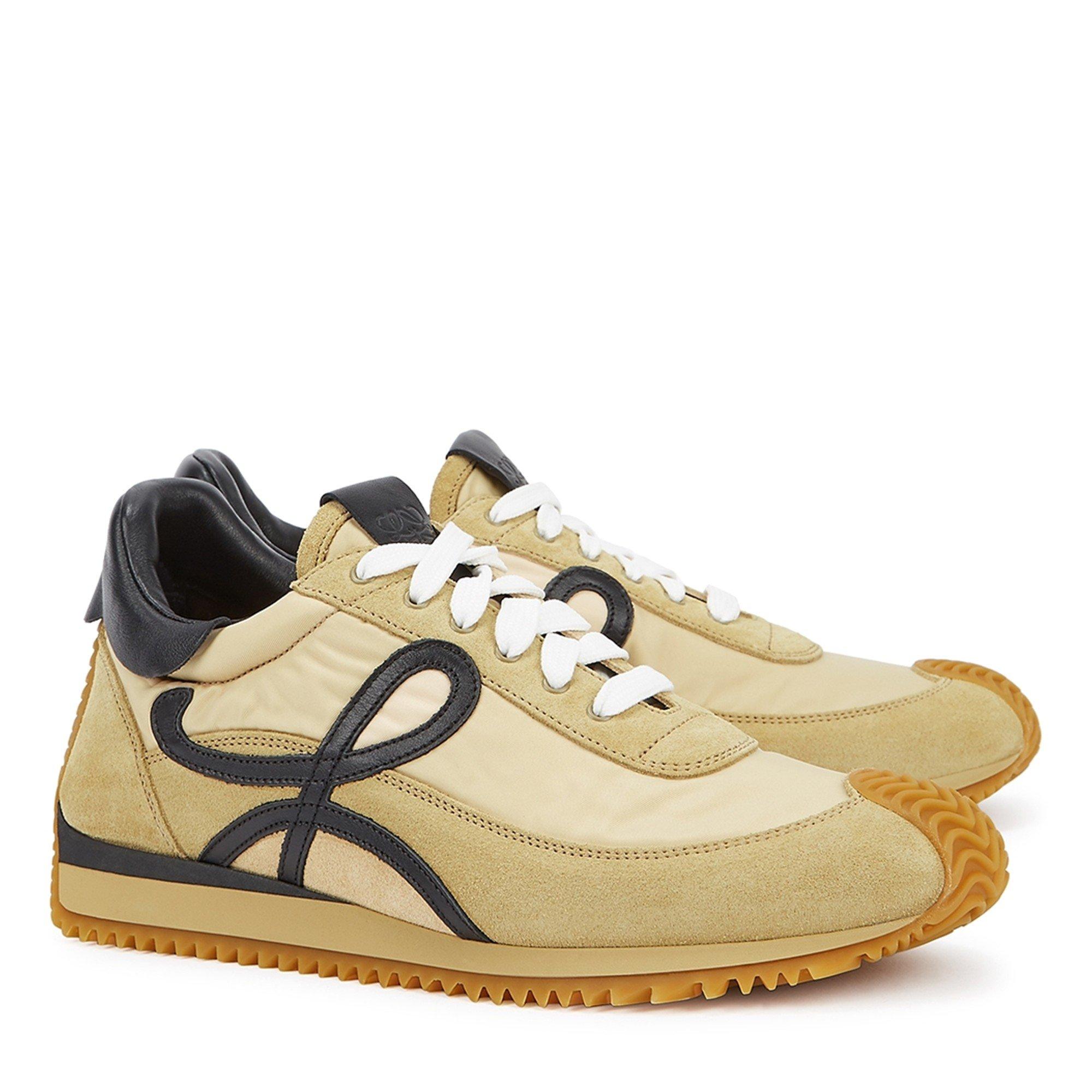TAN - LOEWE - Women's Flow Suede Runners - 2