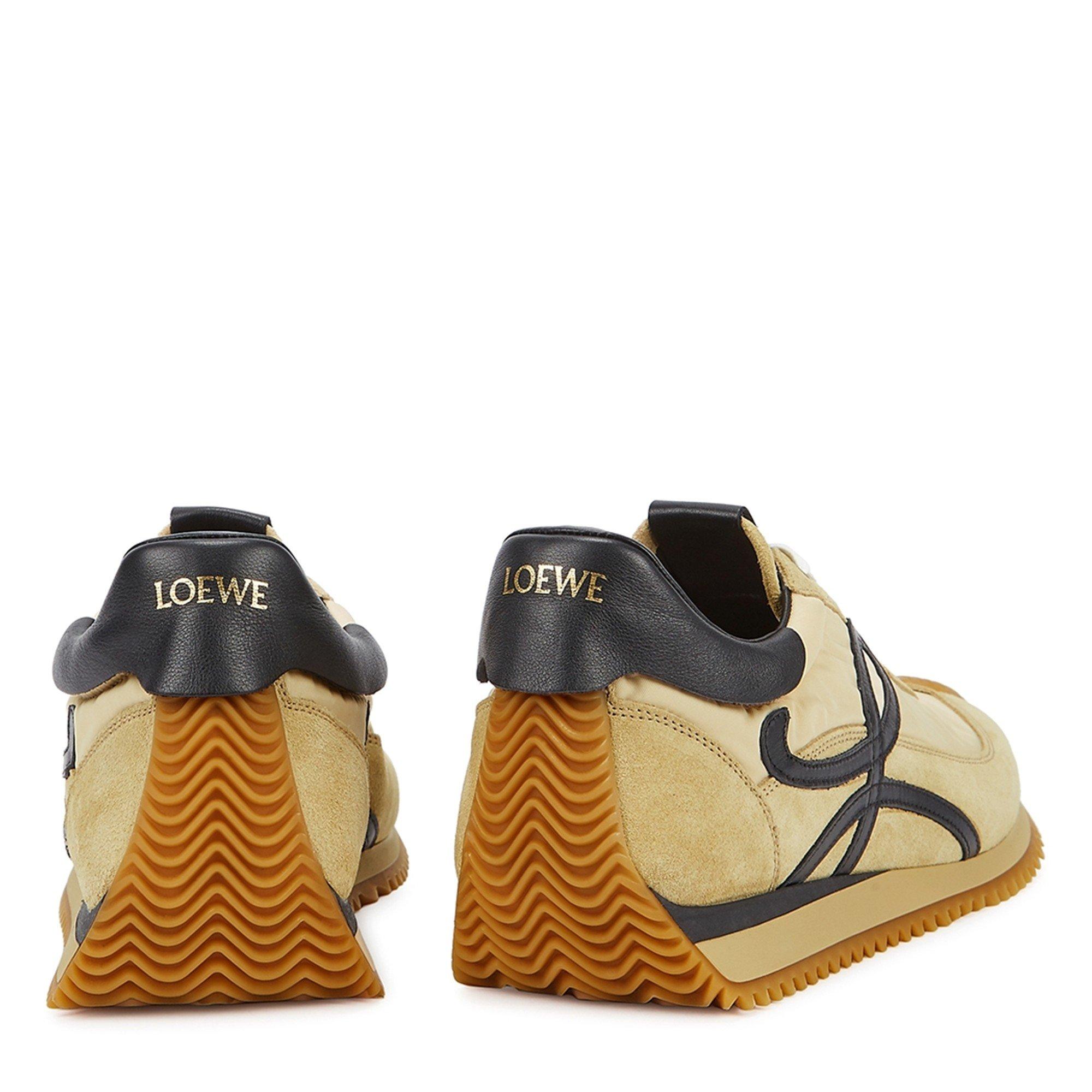 TAN - LOEWE - Women's Flow Suede Runners - 4