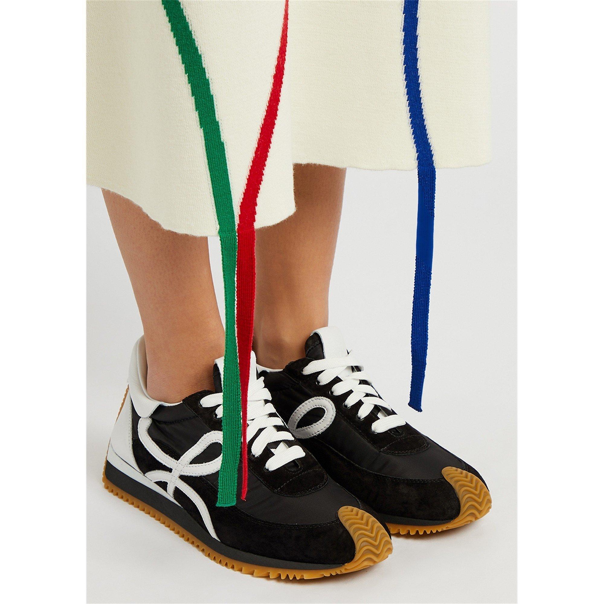 BLACK AND WHITE - LOEWE - Women's Flow Runner - 3