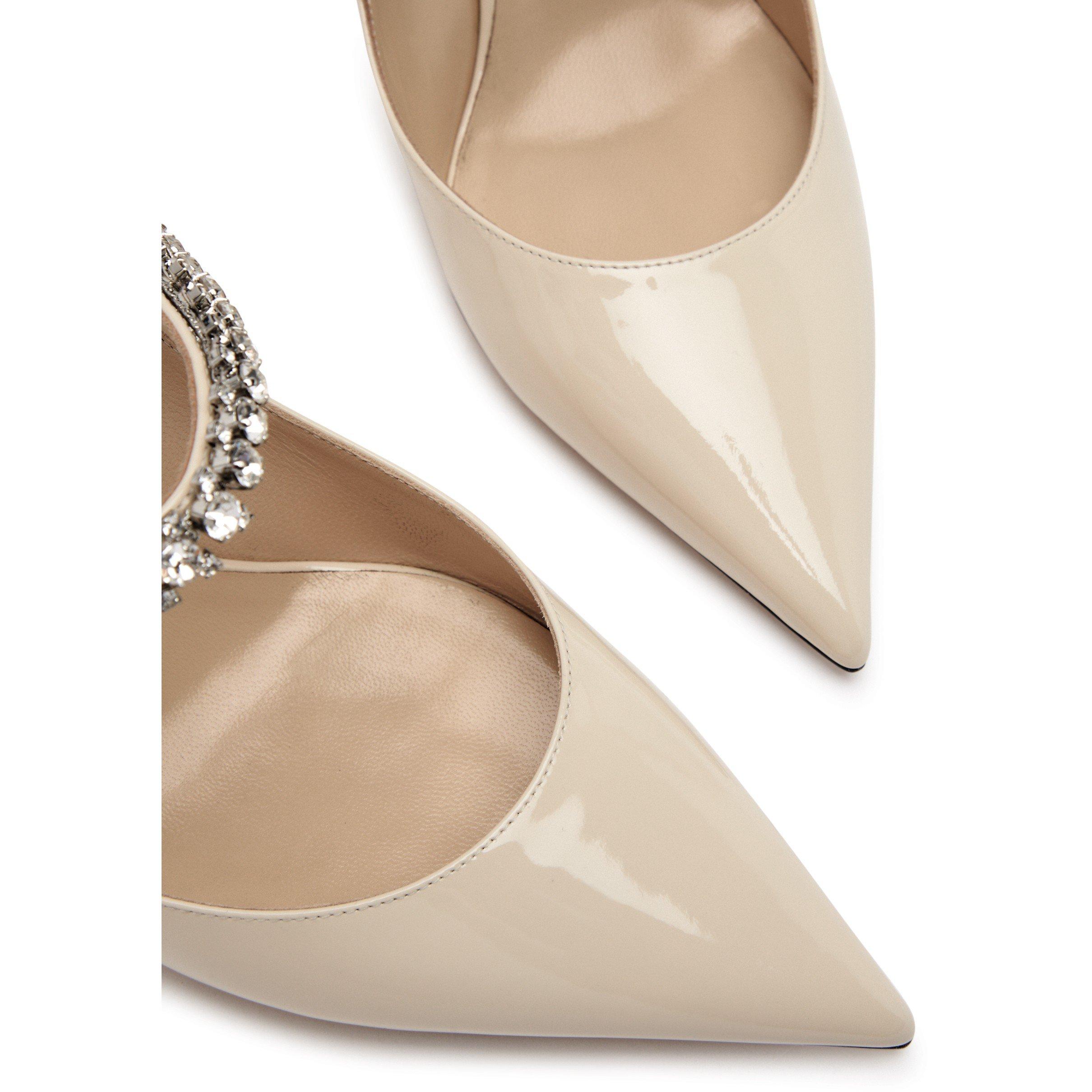 OFF WHITE - Jimmy Choo - BING PATENT CRYSTAL MULE 65mm - 4
