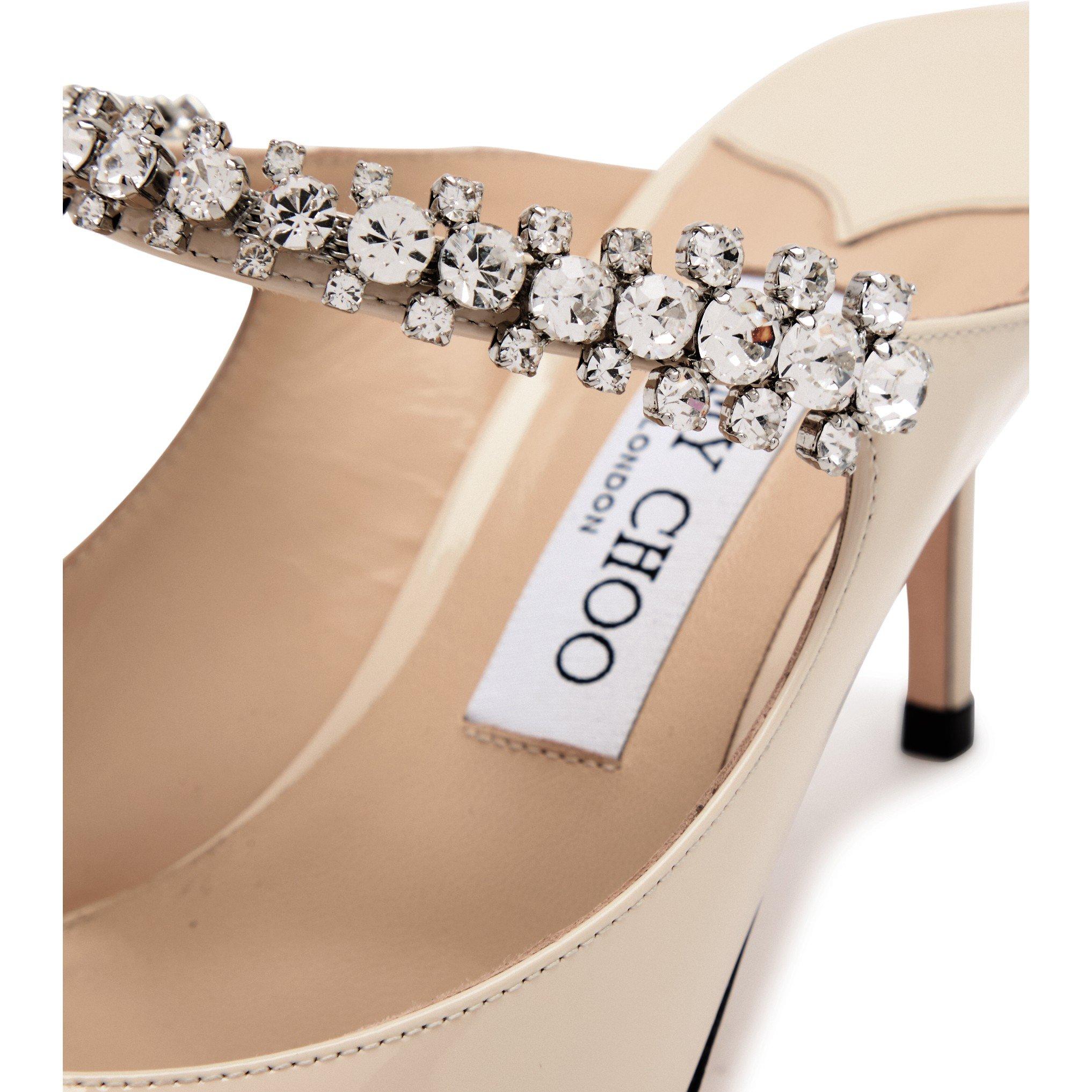 OFF WHITE - Jimmy Choo - BING PATENT CRYSTAL MULE 65mm - 5