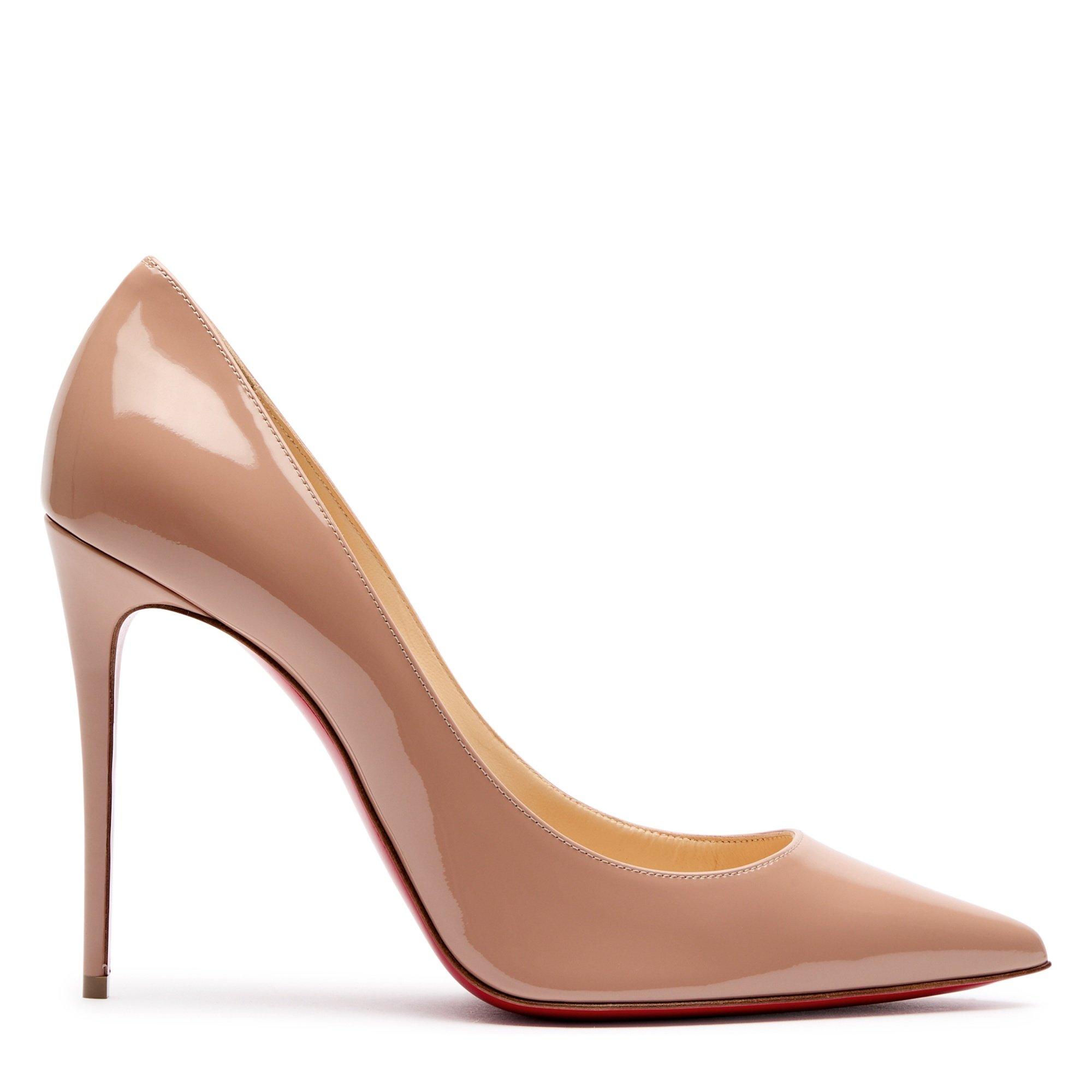 NUDE - Christian Louboutin - KATE 100 PATENT - 1