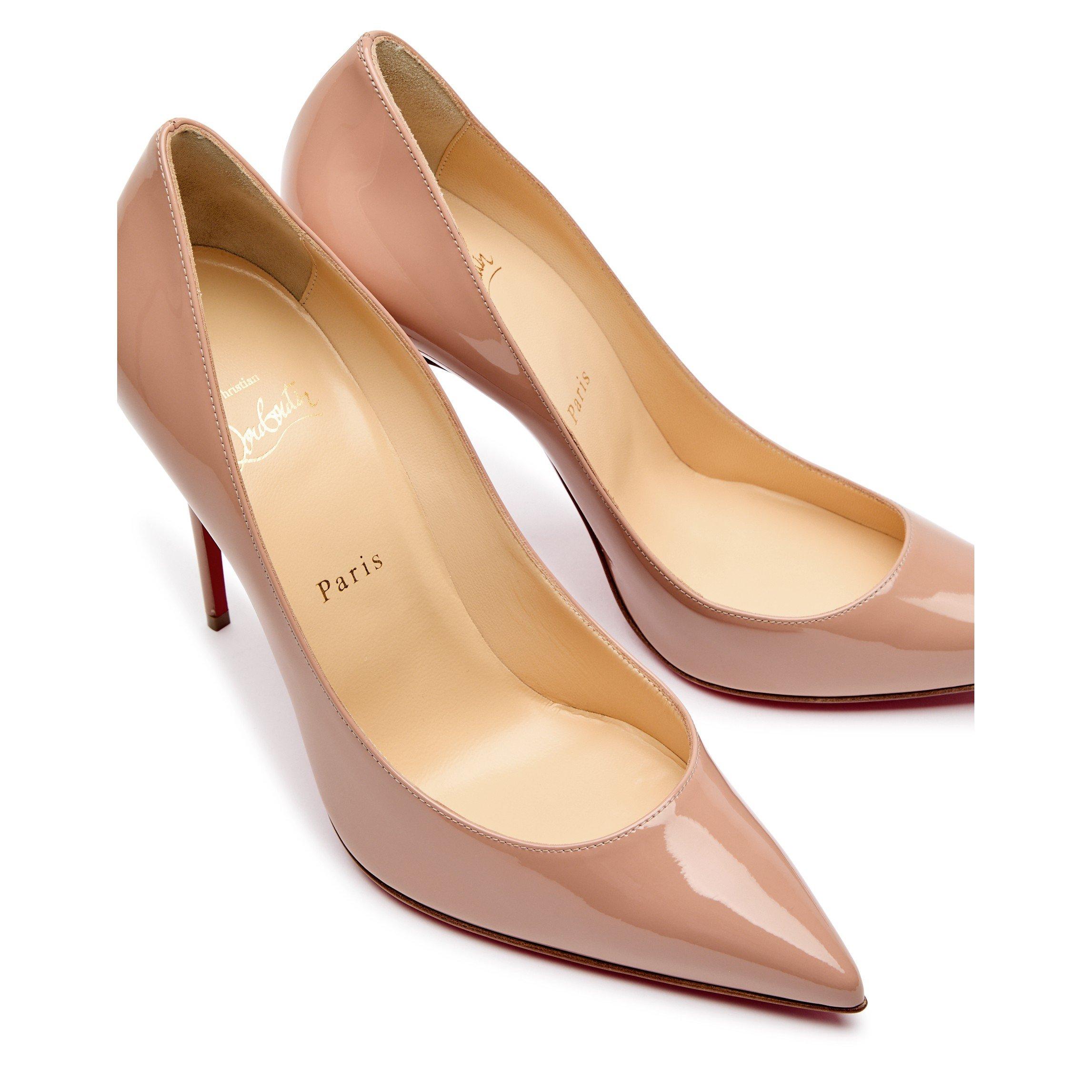 NUDE - Christian Louboutin - KATE 100 PATENT - 4