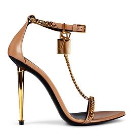 Tom Ford Padlock Naked Heeled Sandal