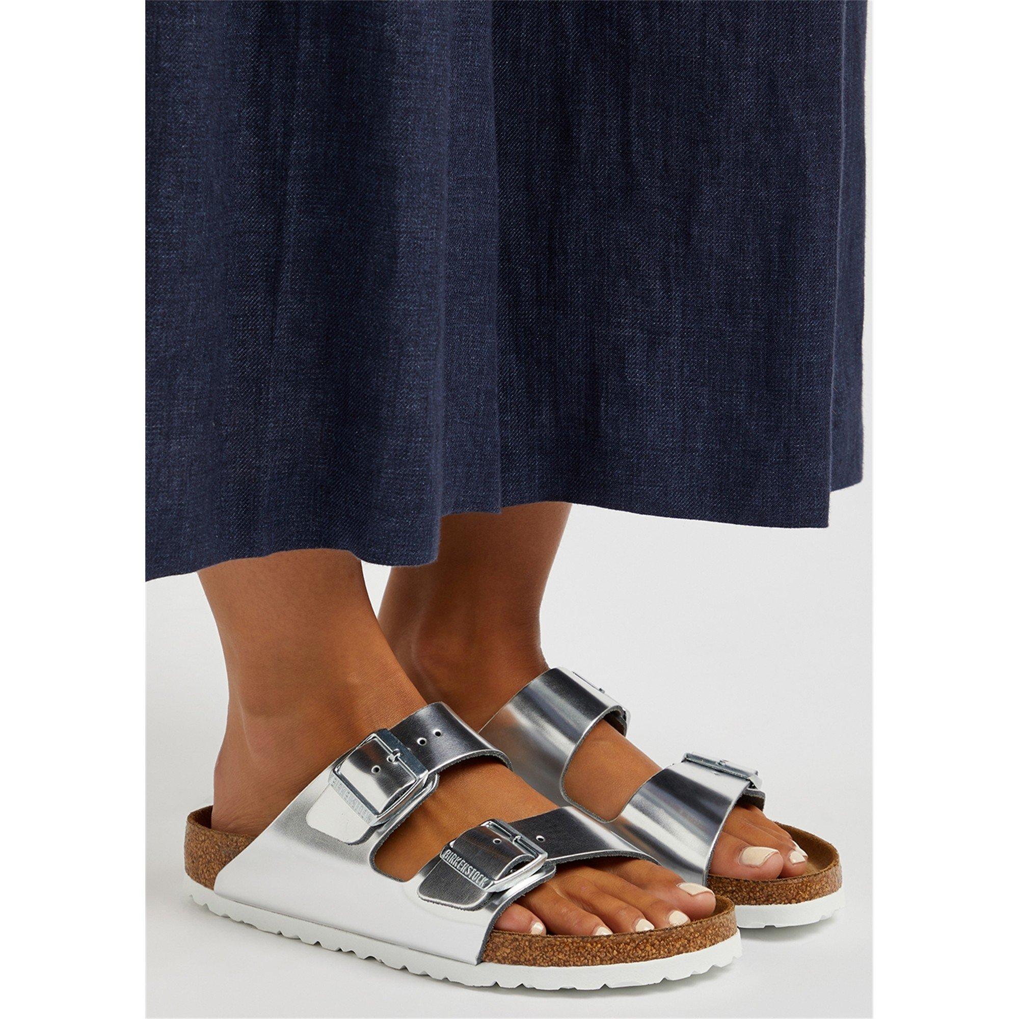 SILVER - Birkenstock - ARIZONA METALLIC SANDAL - 3