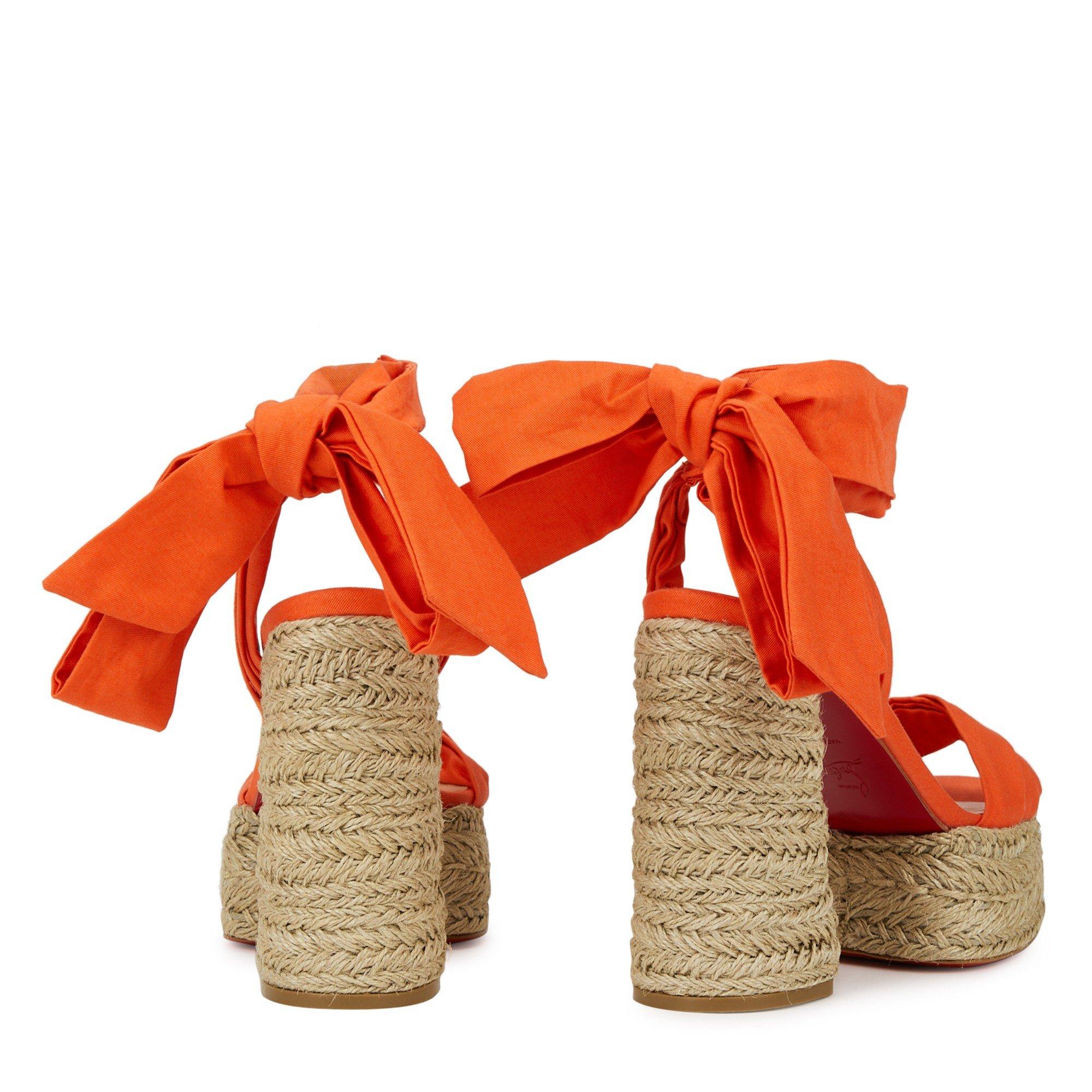 ORANGE - Christian Louboutin - MARIZA DU DESERT ESPADRILL 130 - 4