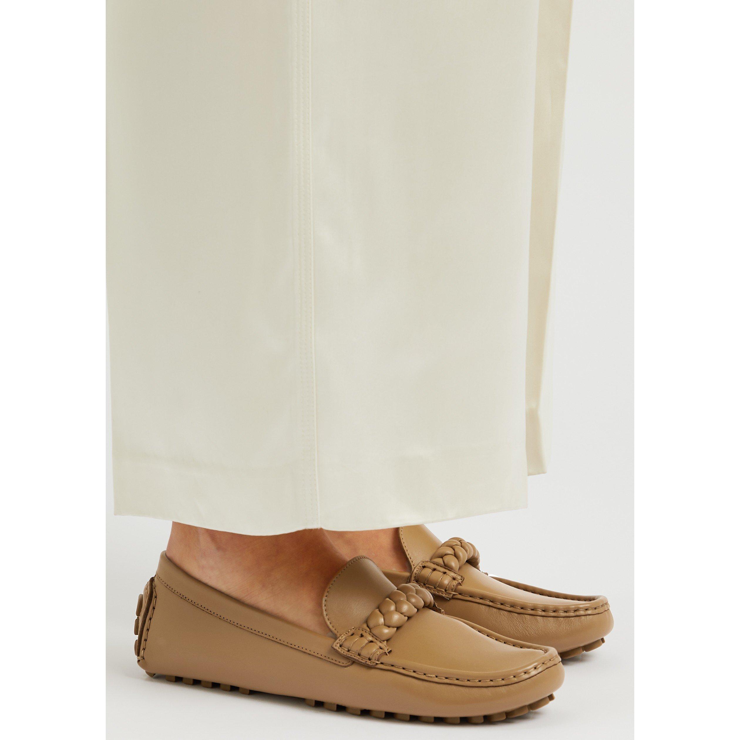 TAN - Gianvito Rossi - MONZO LEATHER DRIVING SHOE - 3