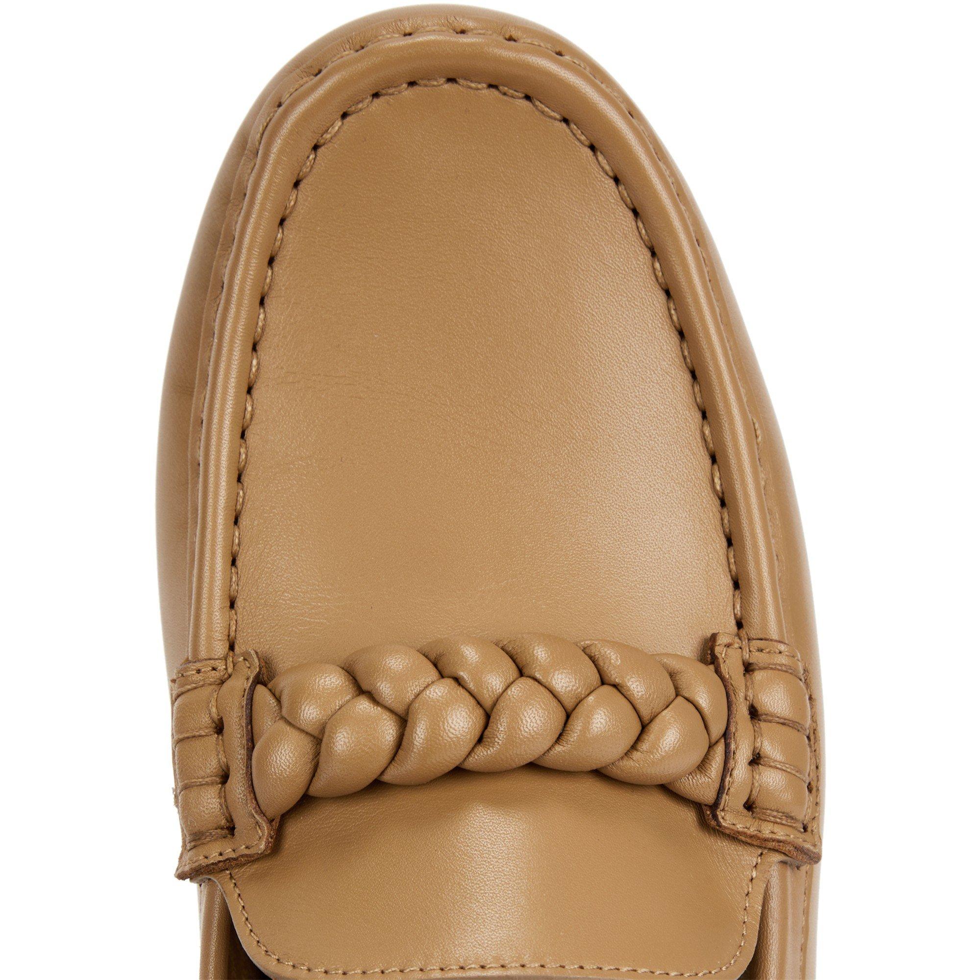 TAN - Gianvito Rossi - MONZO LEATHER DRIVING SHOE - 5