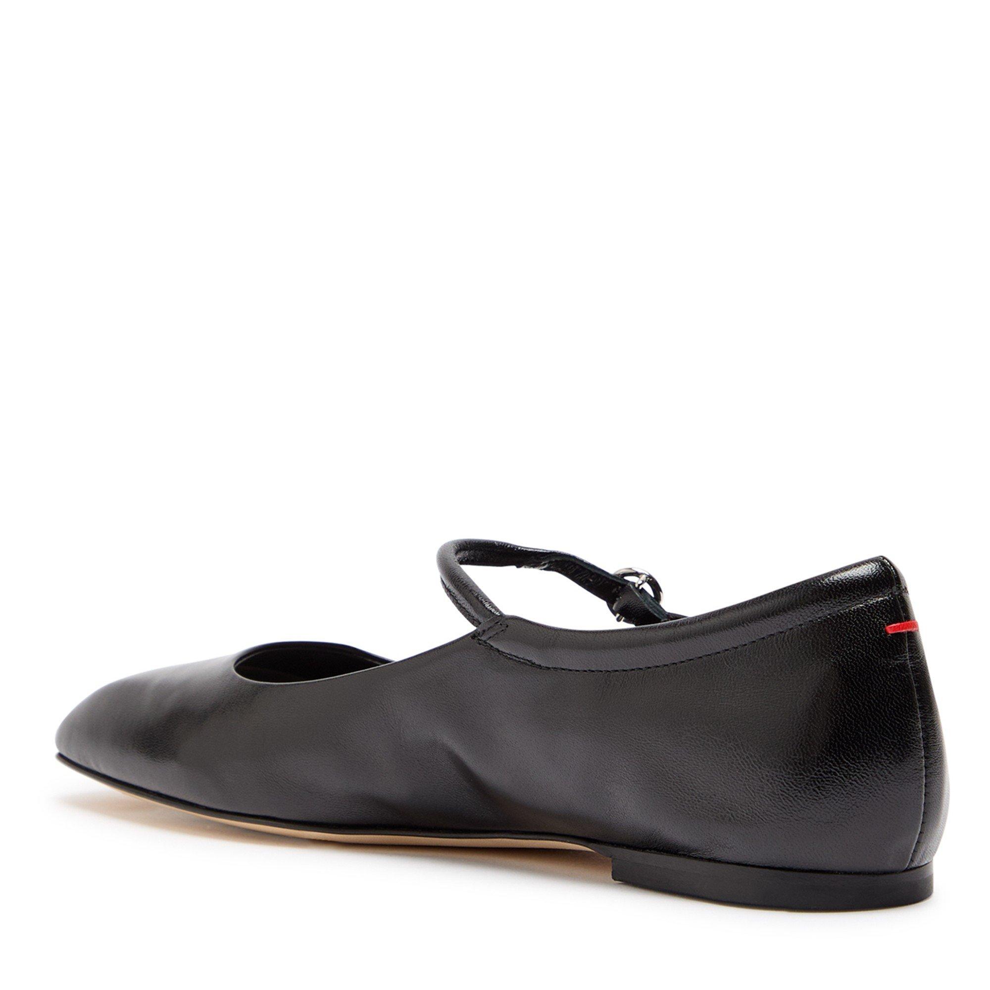 BLACK - Aeyde - UMA SQUARE TOE FLAT BALLERINA - 2