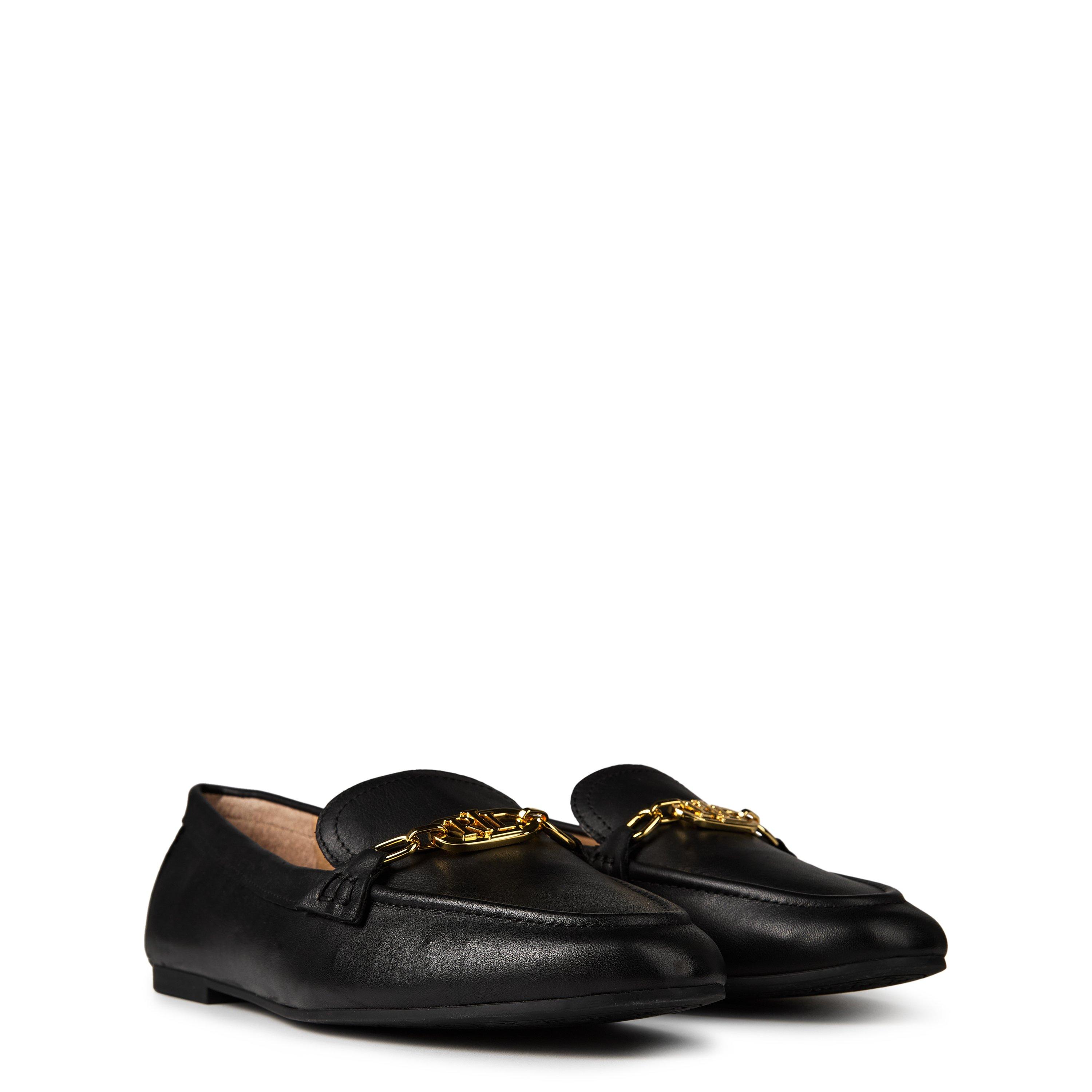 Black - Lauren by Ralph Lauren - Women's Averi Nappa Leather Ballet Pumps - 4