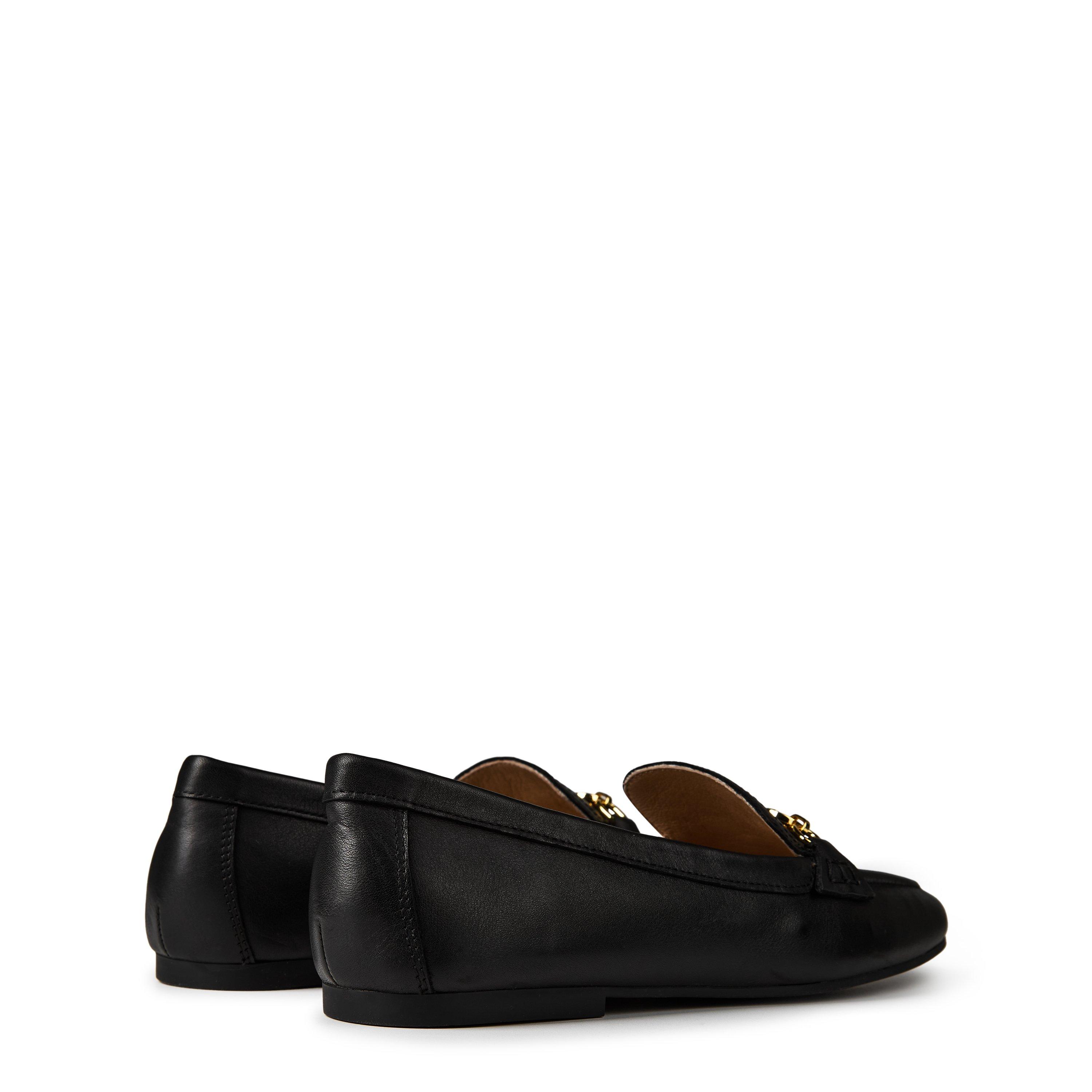 Black - Lauren by Ralph Lauren - Women's Averi Nappa Leather Ballet Pumps - 5