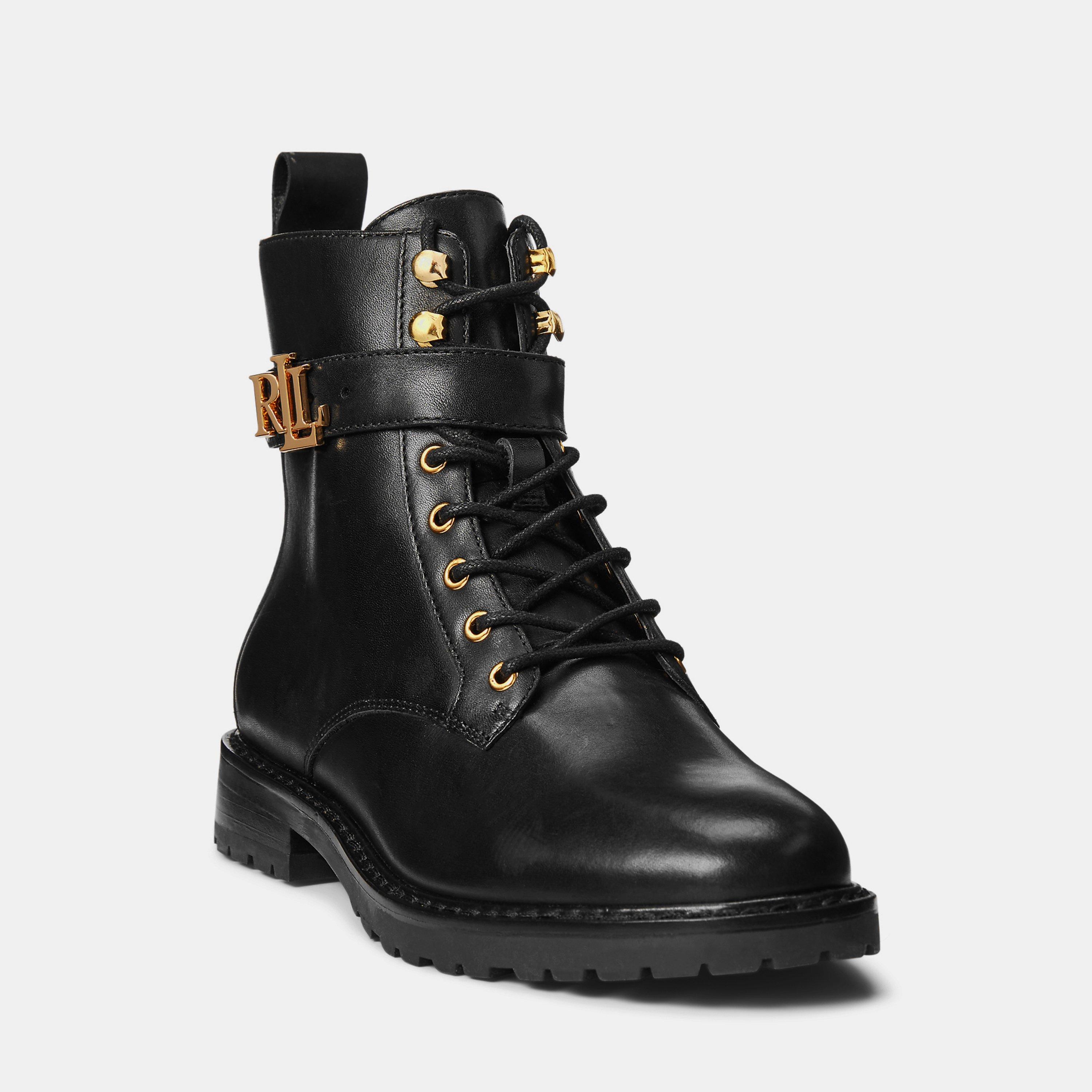 Black - Lauren by Ralph Lauren - Eldridge Burnished Leather Boot - 2