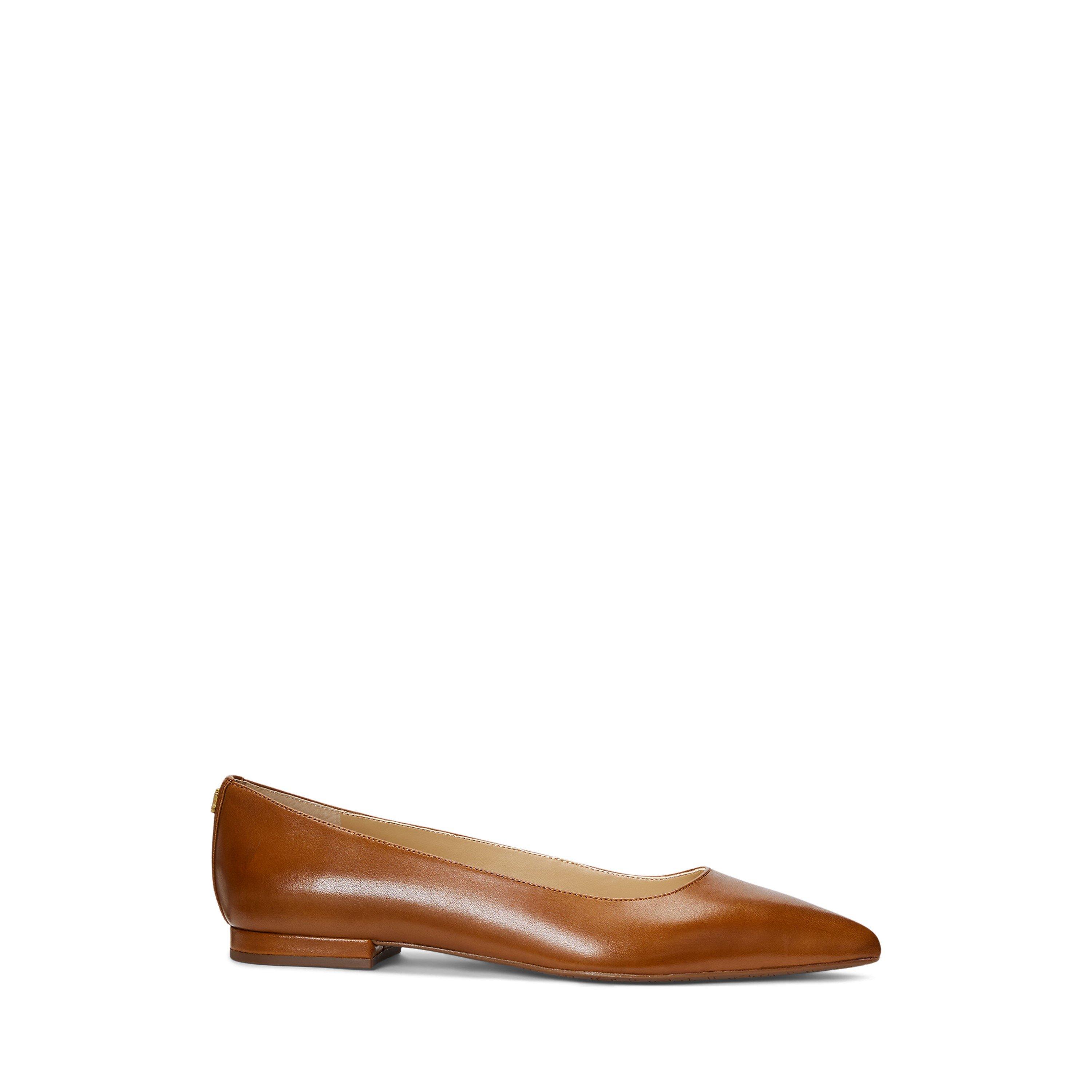 Lauren By Ralph Lauren Women's Pointed Ballet Pumps - Deep Saddle Tan - 5 (38)