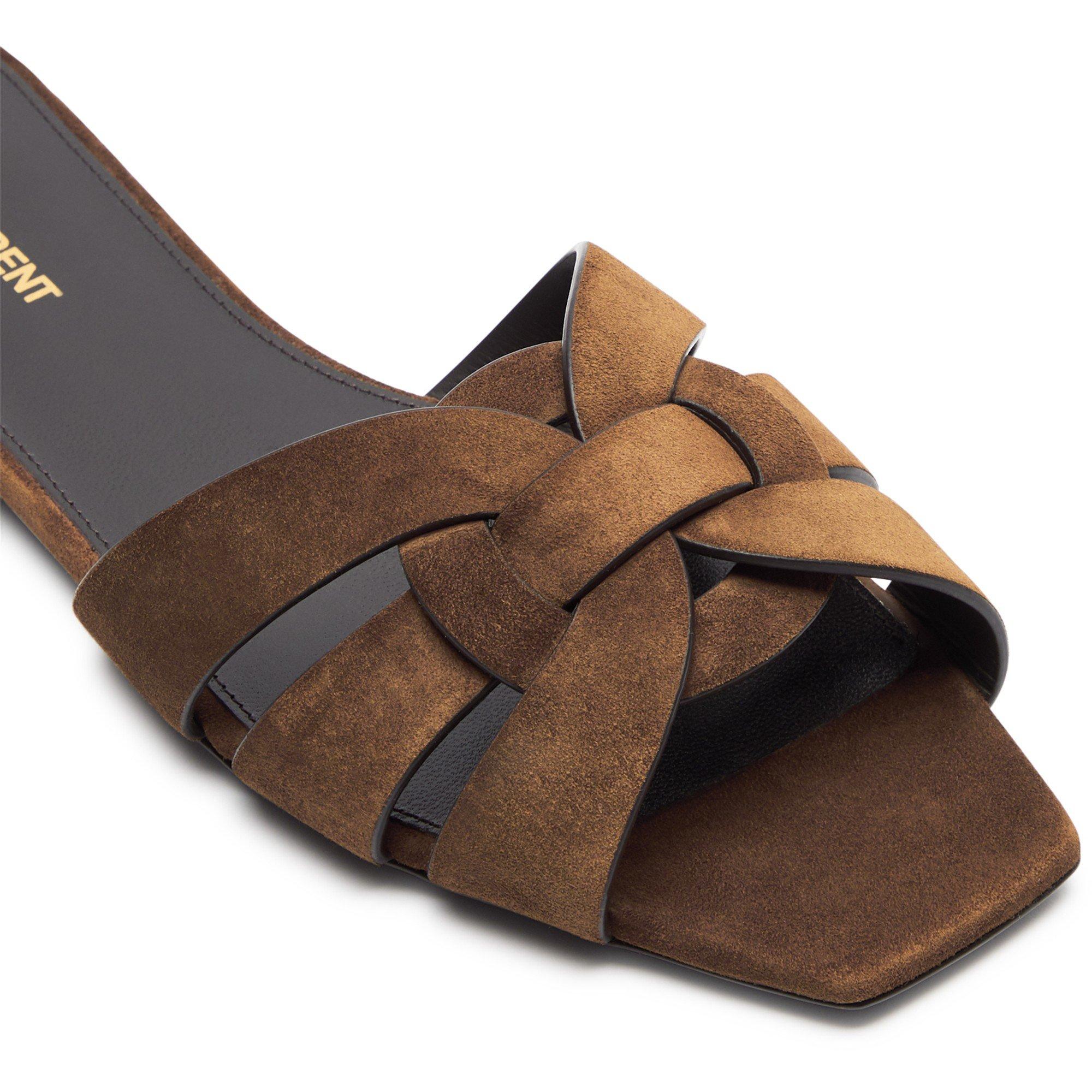 BROWN - Saint Laurent - TRIBUTE FLAT MULE - 5