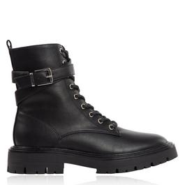 Miso Buckle Lace Up Boots Ladies