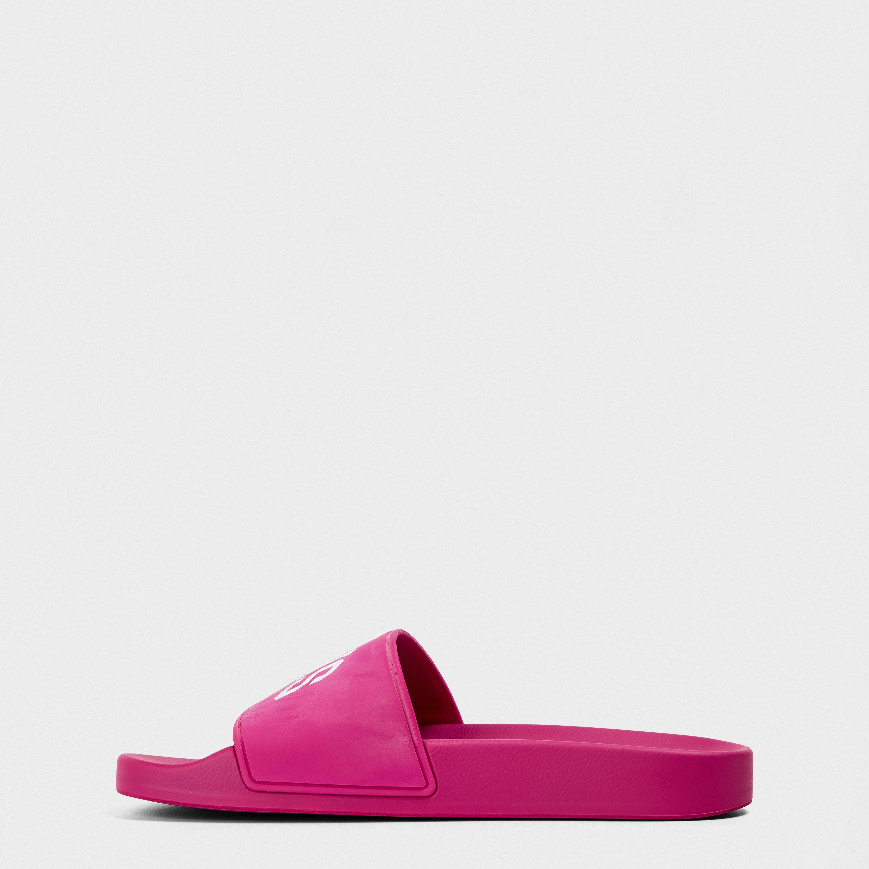 Dark Fuchsia - Balenciaga - Women's Paris Slider Slippers - 2