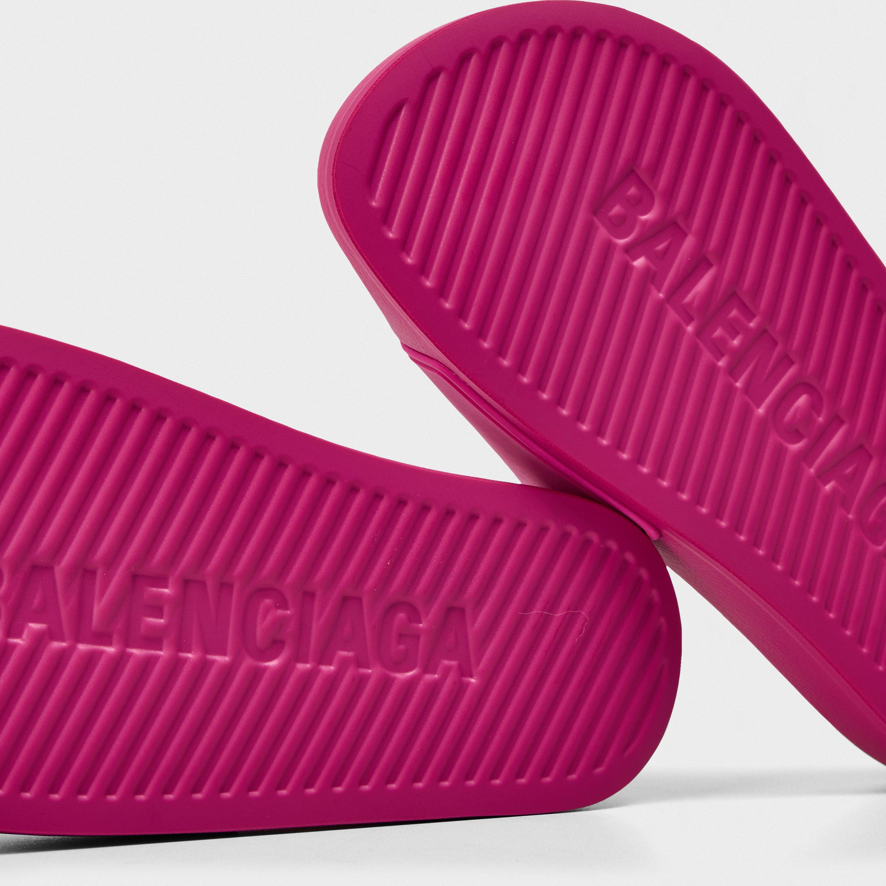 Dark Fuchsia - Balenciaga - Women's Paris Slider Slippers - 3