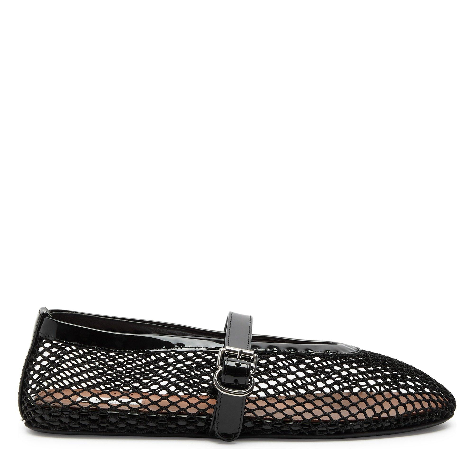 BLACK - Alaia - BALLERINA MESH FLAT - 1