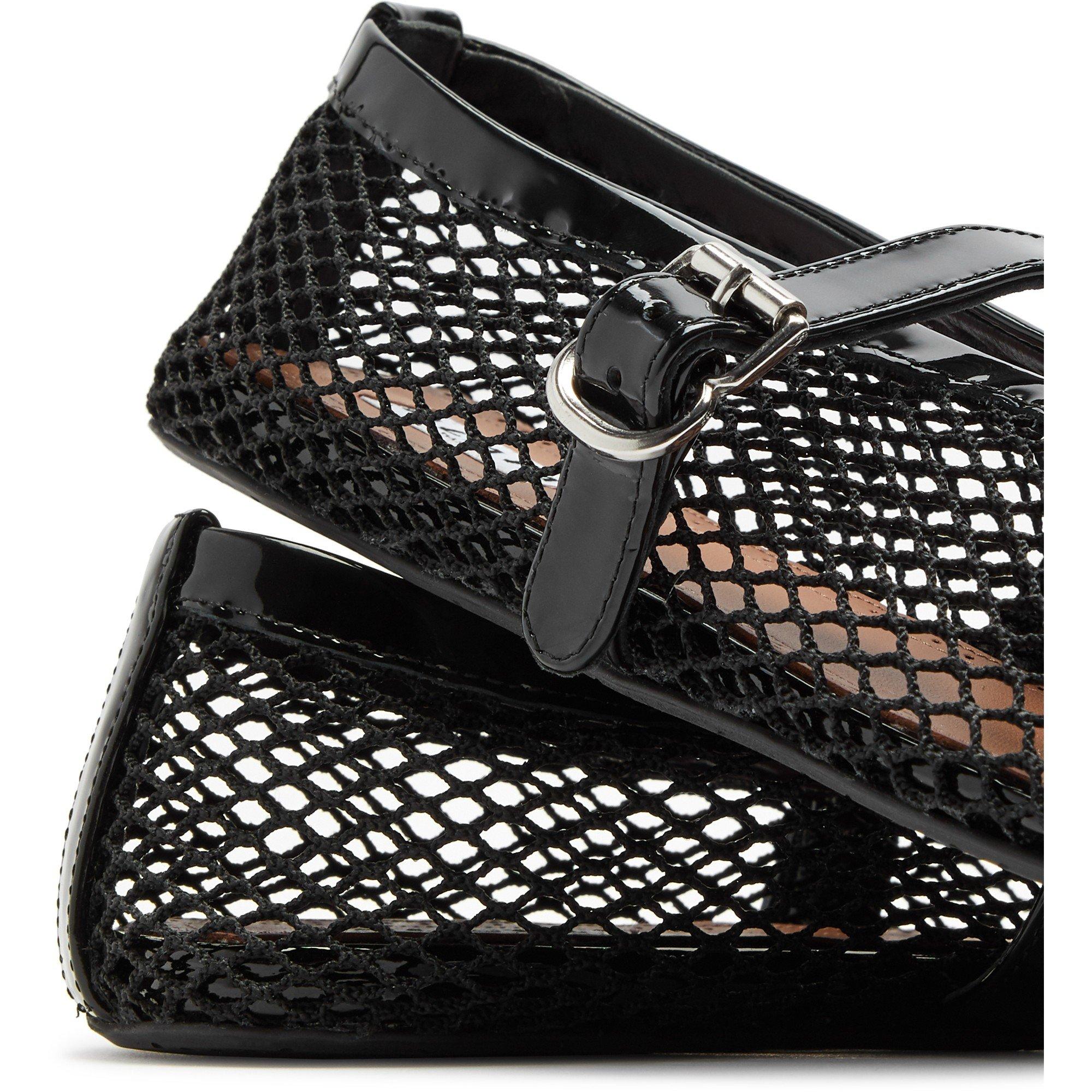 BLACK - Alaia - BALLERINA MESH FLAT - 5