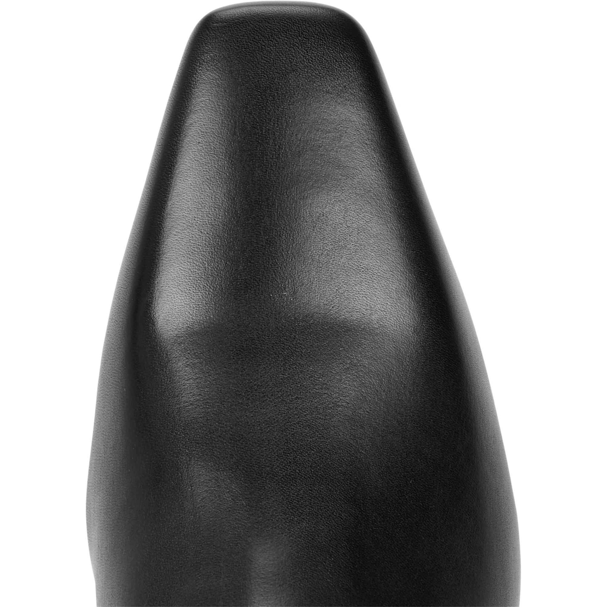 BLACK - Toteme - MID HEEL LEATHER BOOT - 5