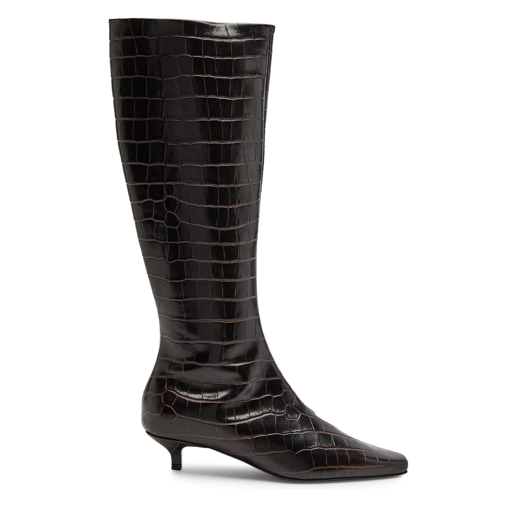 BROWN - Toteme - SLIM KNEE-HIGH BOOT - 1