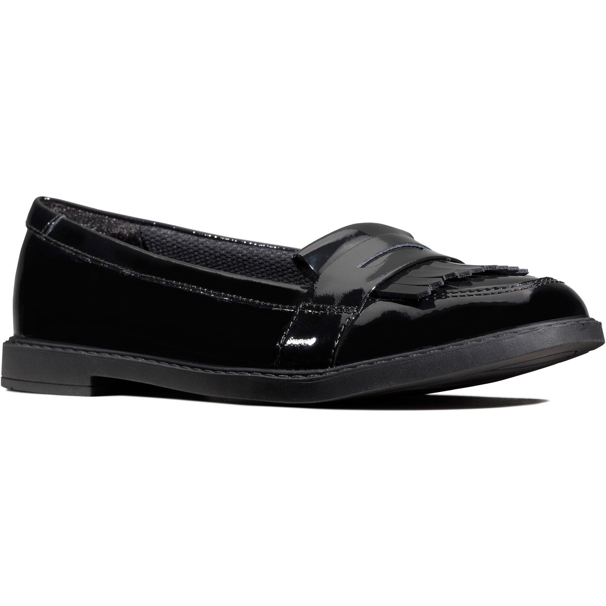 Noir verni - Clarks - Scala Bright Loafers Juniors - 2