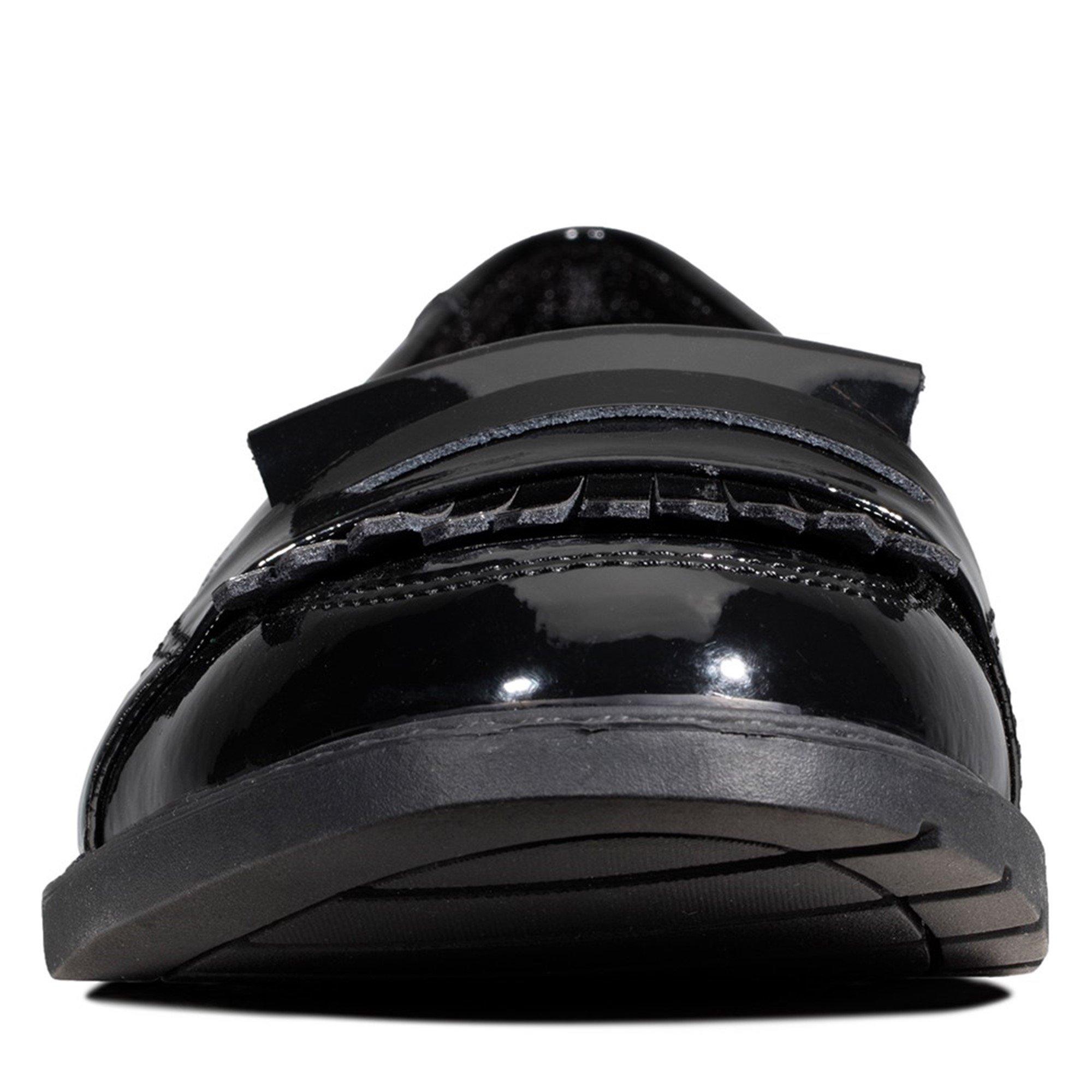 Noir verni - Clarks - Scala Bright Loafers Juniors - 3