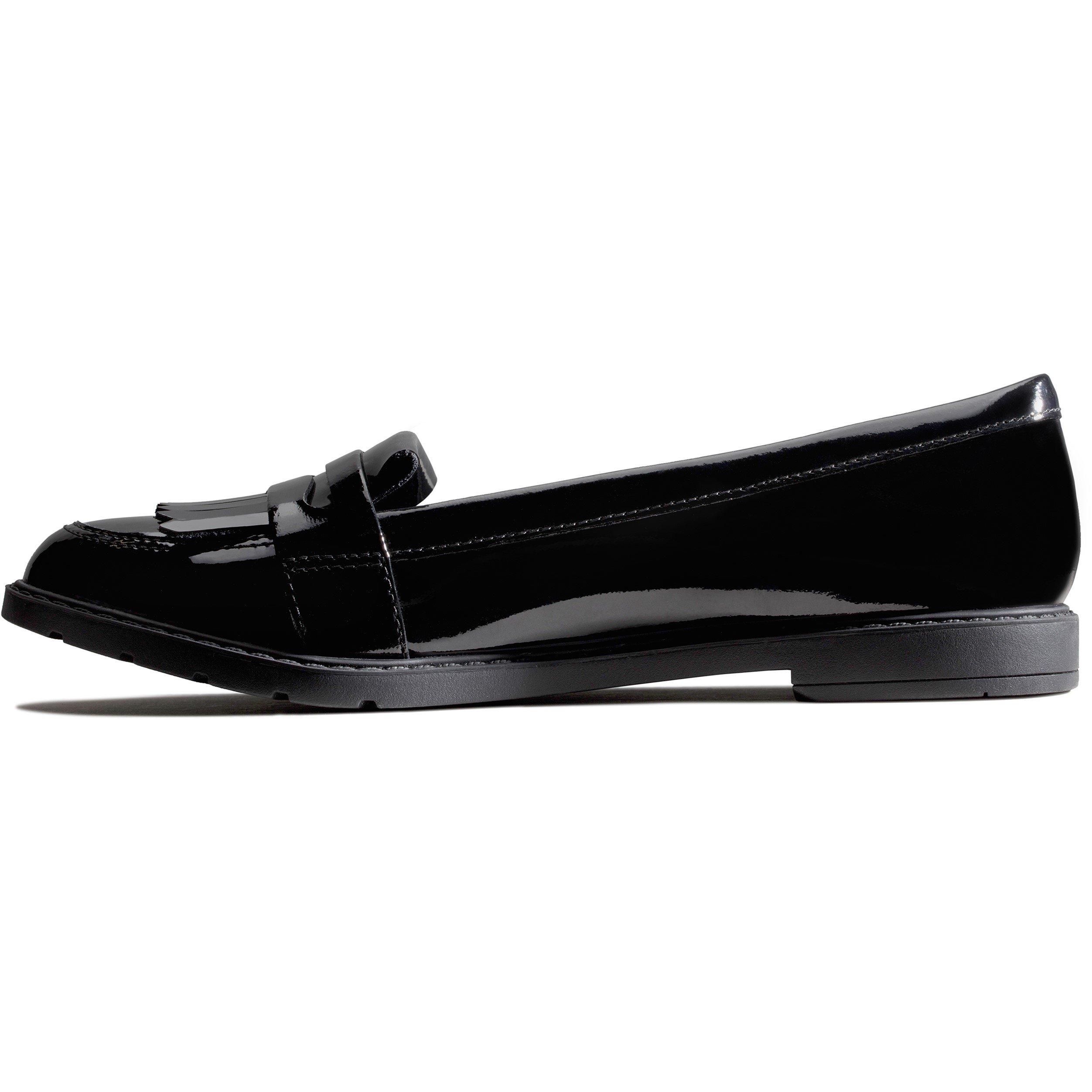 Noir verni - Clarks - Scala Bright Loafers Juniors - 4