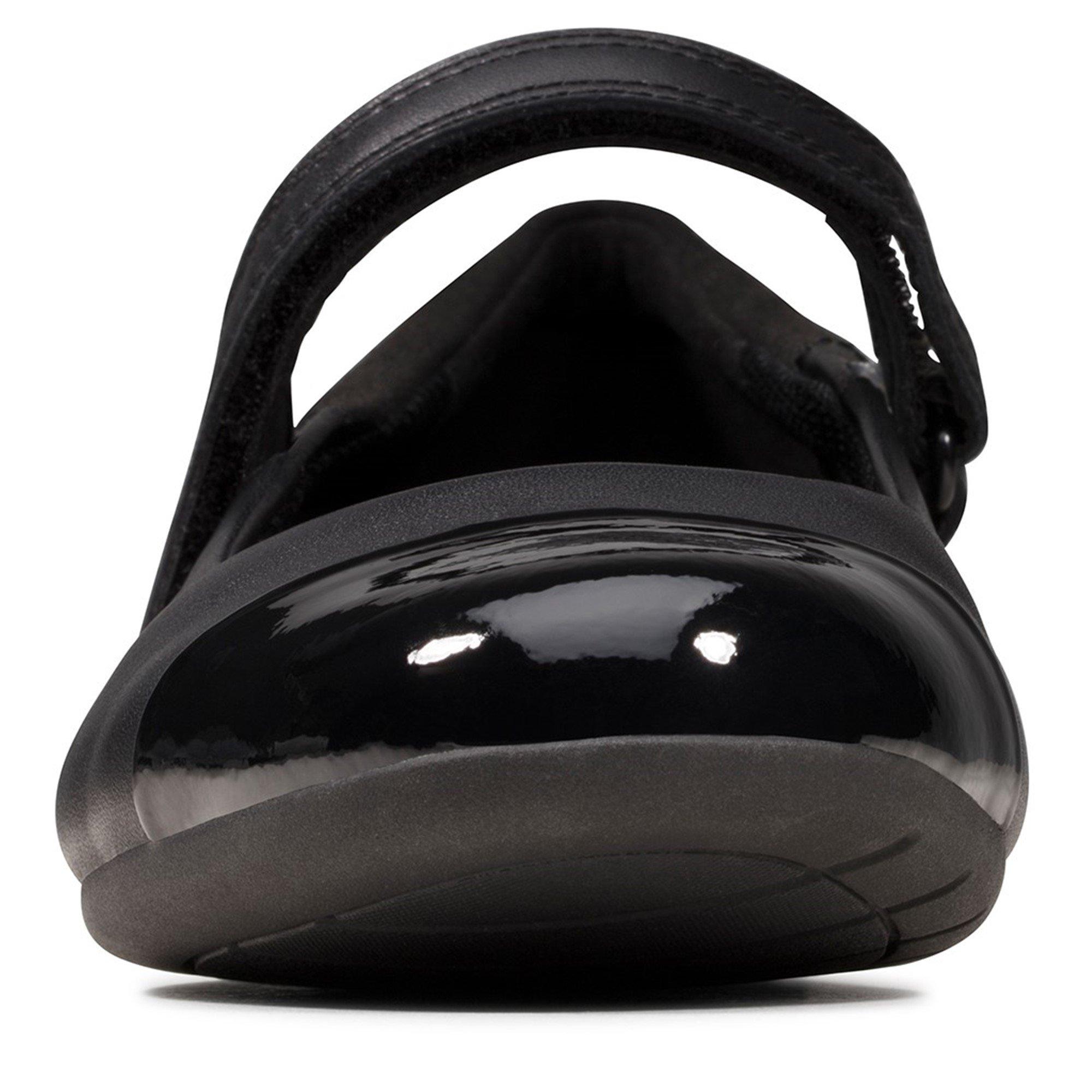 Black Leather - Clarks - Scala Gem Mary Janes - 3