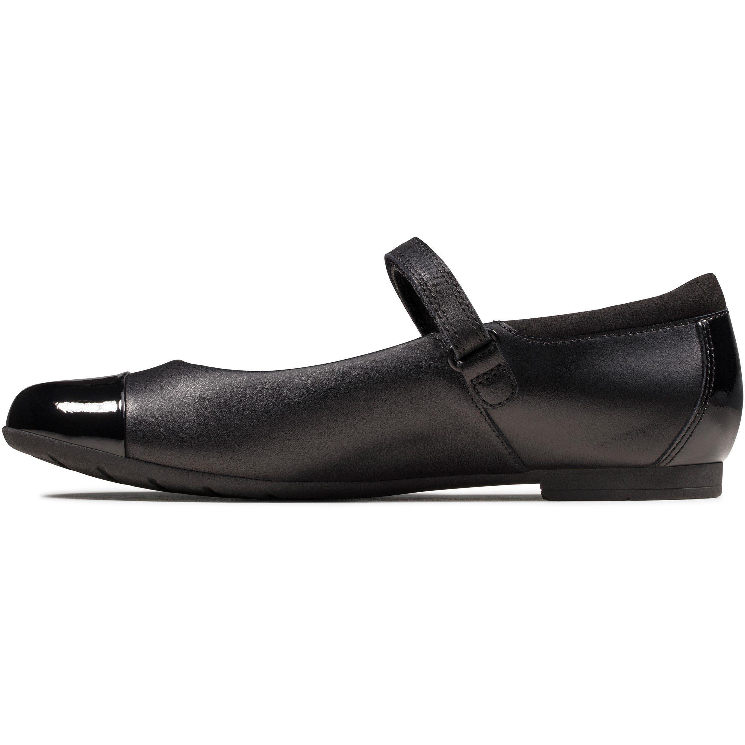 Black Leather - Clarks - Scala Gem Mary Janes - 4