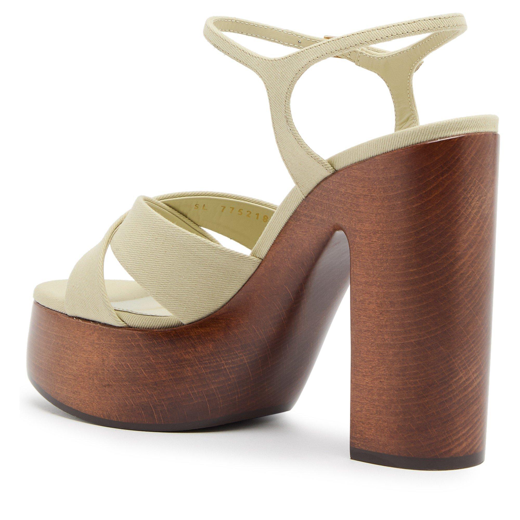 BEIGE - Saint Laurent - BIANCA PLATFORM SANDAL 85 - 2