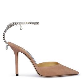 Jimmy Choo Saeda 100 Suede Pumps