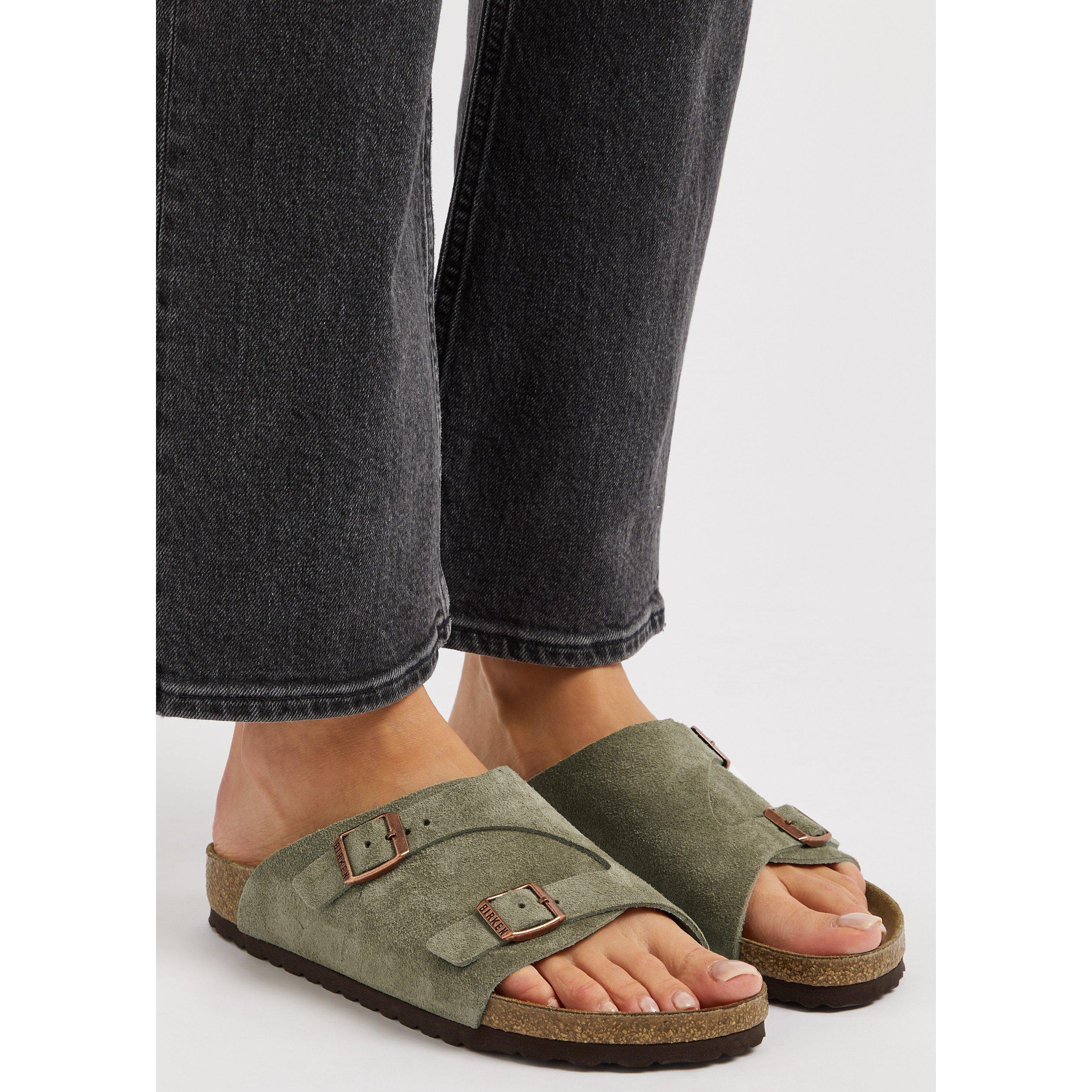 TAUPE - Birkenstock - ZURICH SUEDE SANDAL - 3