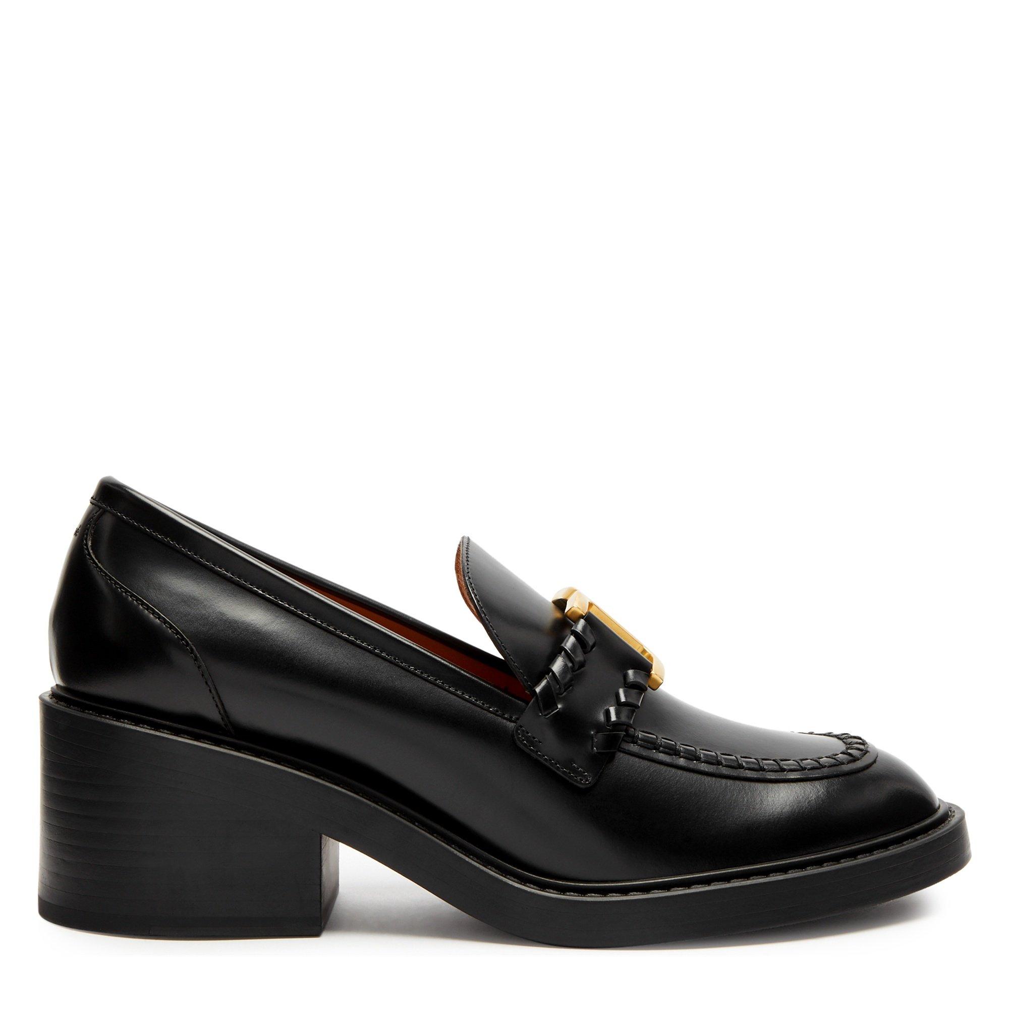 BLACK - Chloe - MARCIE HEELED LOAFER - 1