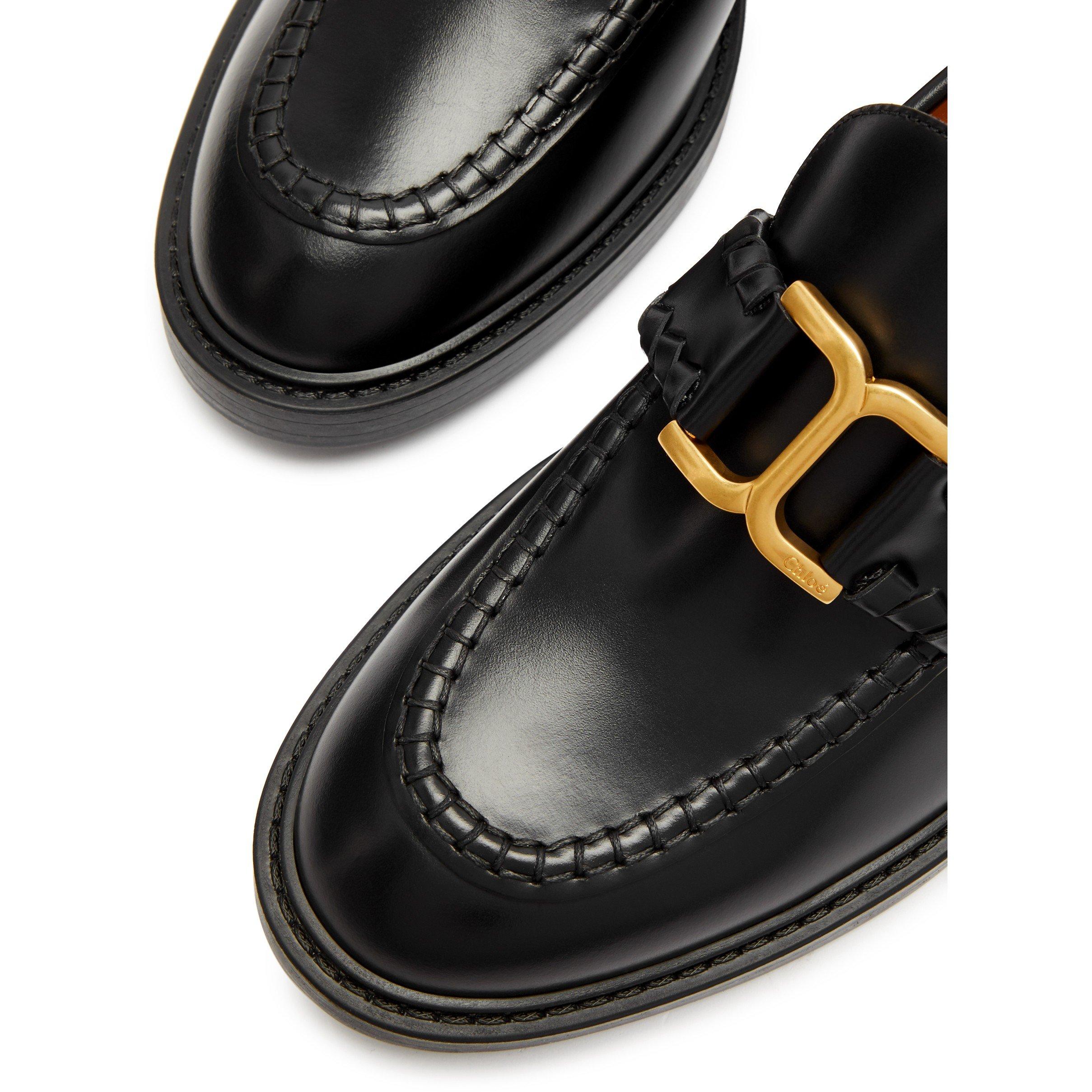 BLACK - Chloe - MARCIE HEELED LOAFER - 4