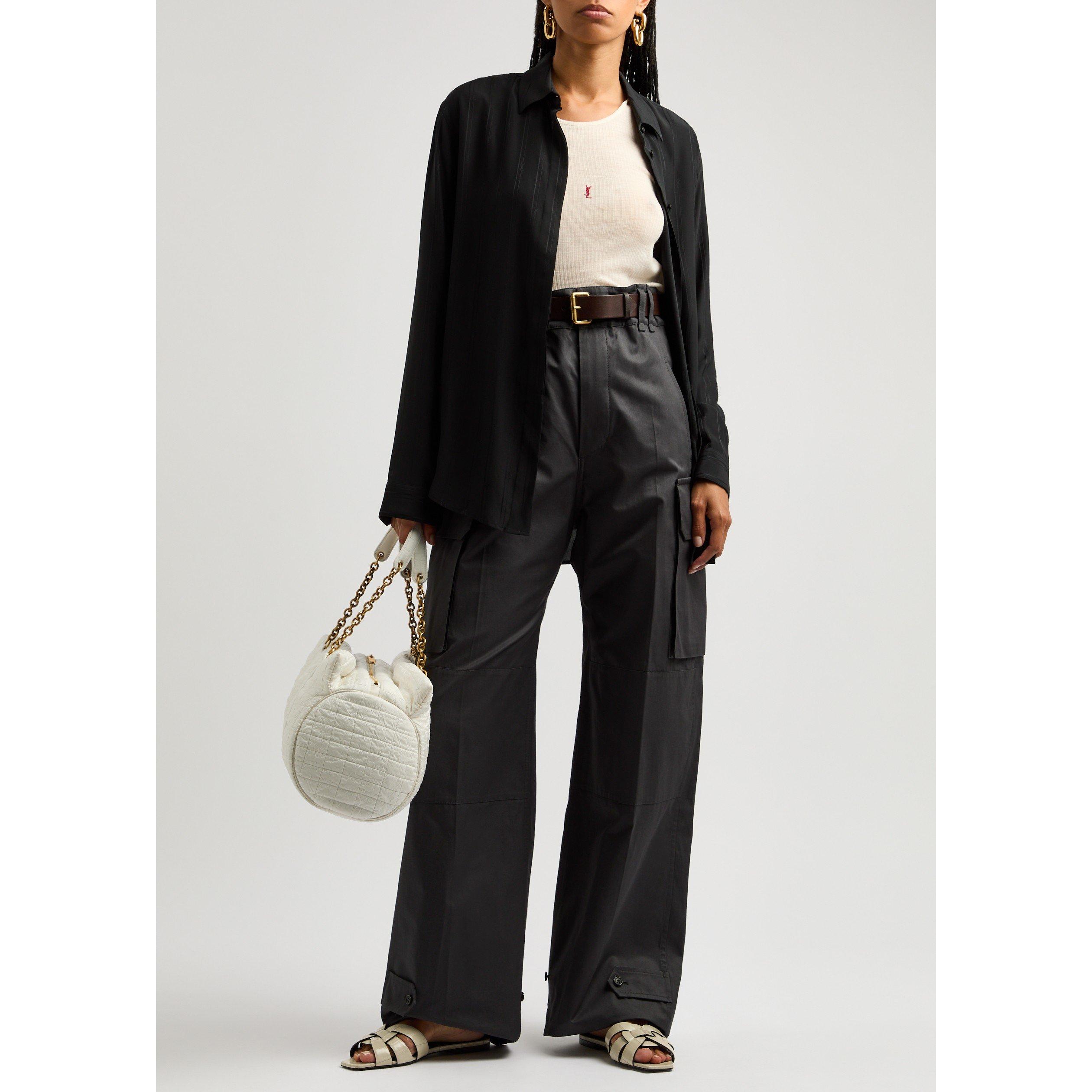 IVORY - Saint Laurent - TRIBUTE FLAT SANDAL - 6