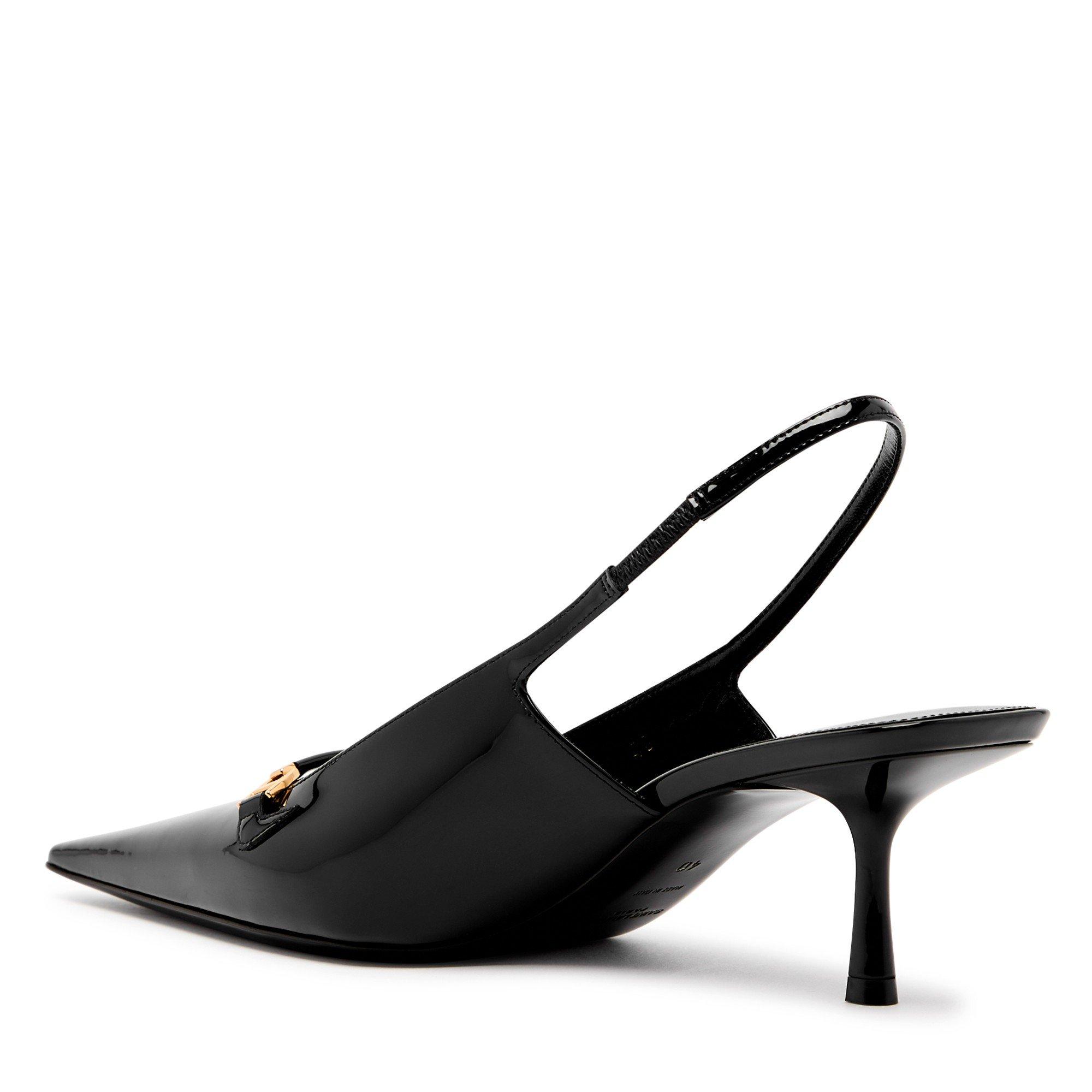 BLACK - Saint Laurent - HERMIONE SLINGBACK PUMP 55 - 2