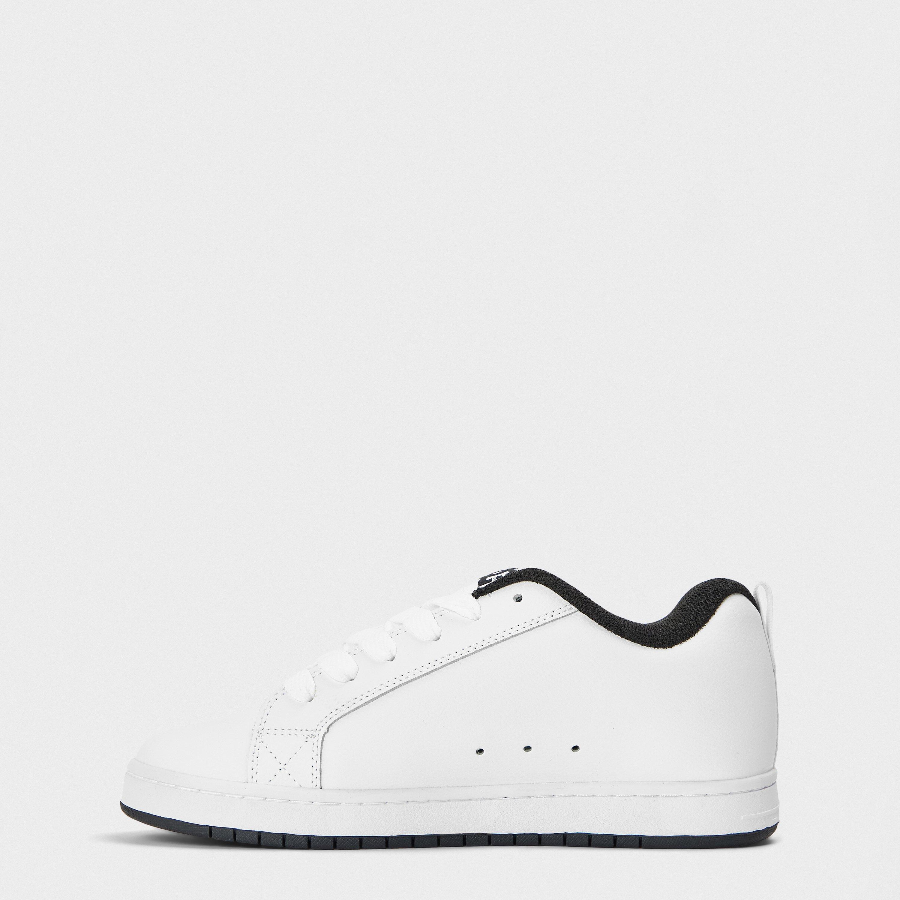 White/Black - DC - Court Graffik Low Skate Shoes Mens - 2