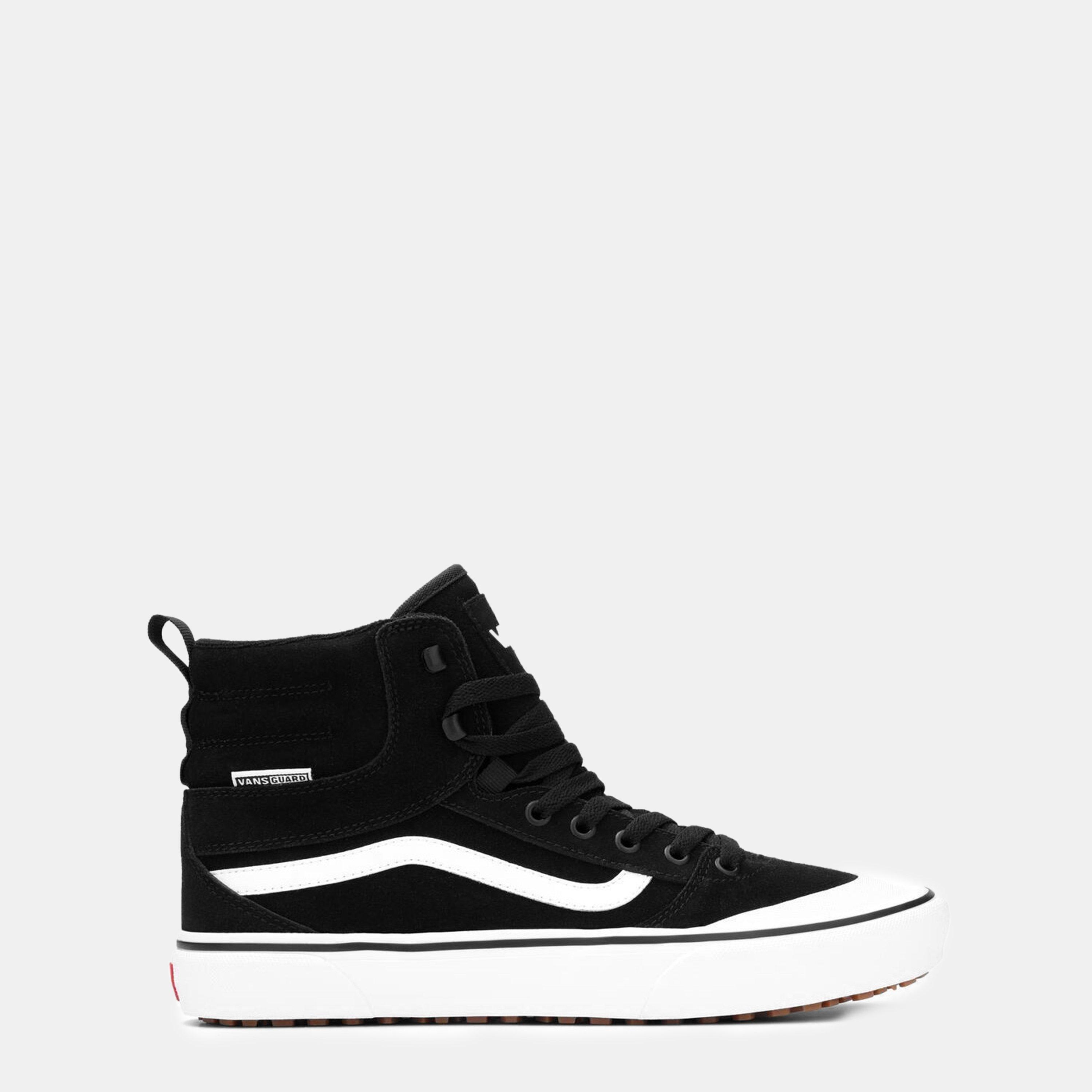 Black/White - Vans - Men's AshwoodHi Decon Canvas High-Top Trainers - 1