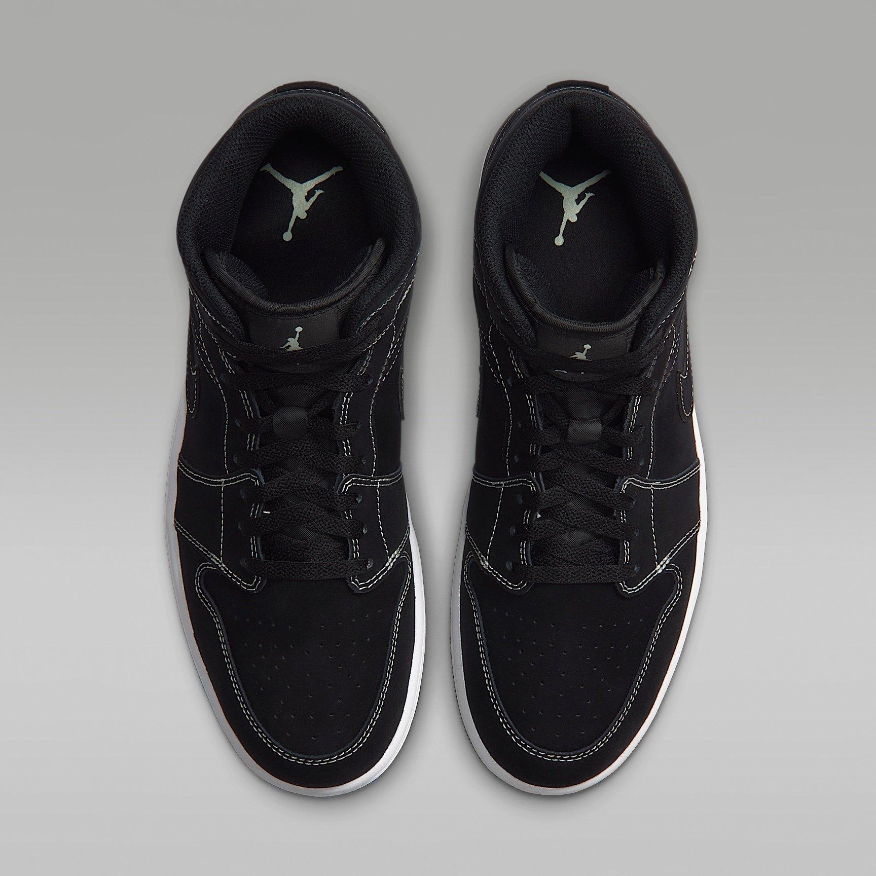 Black/Pistachio - Air Jordan - Jordan 1 Mid Sn64 - 4