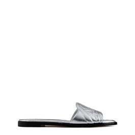 Alexander McQueen Embossed Seal Flat Sandals