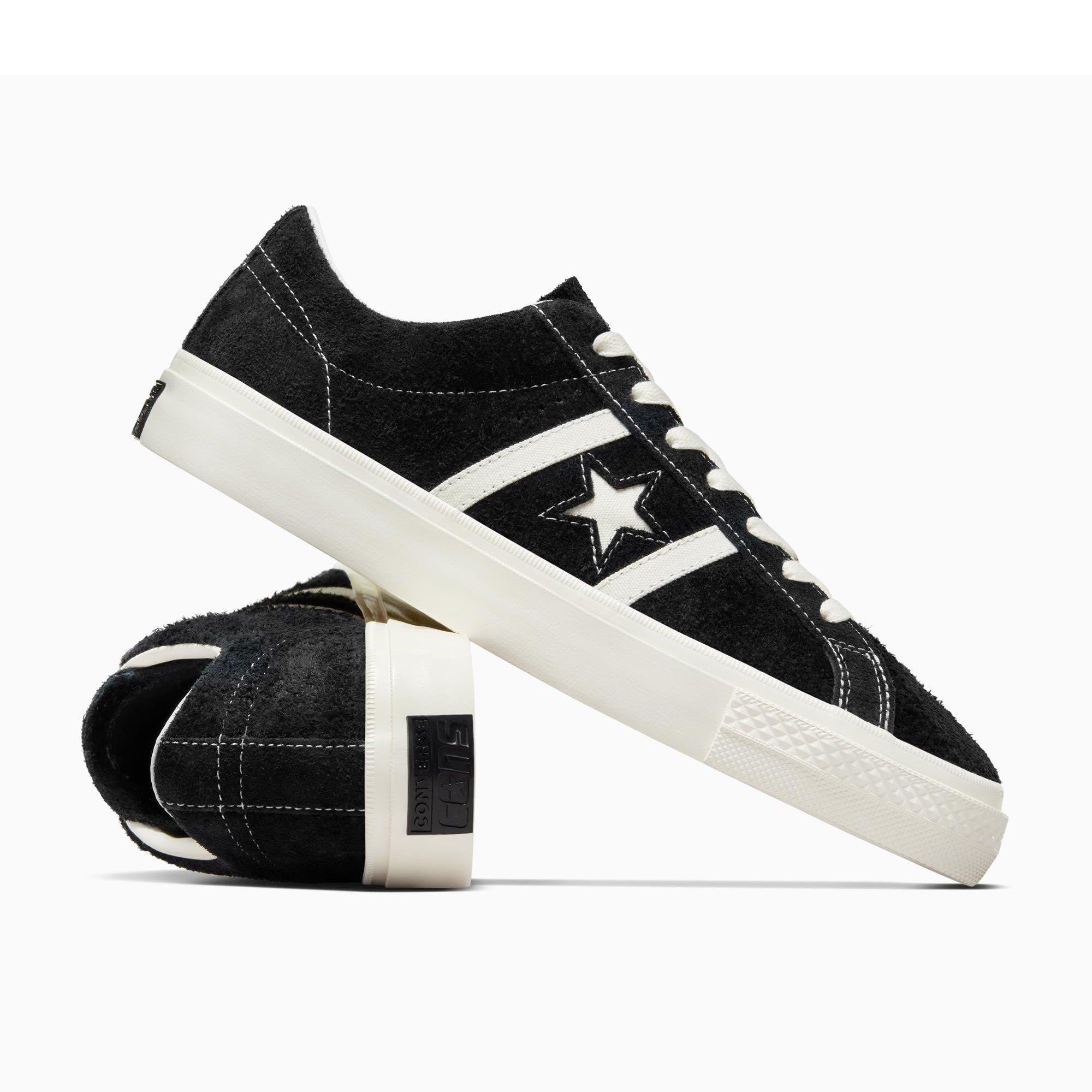 001-Black/Egr - Converse - Unisex Adults One Star Academy Pro Suede Skate Shoes - 4
