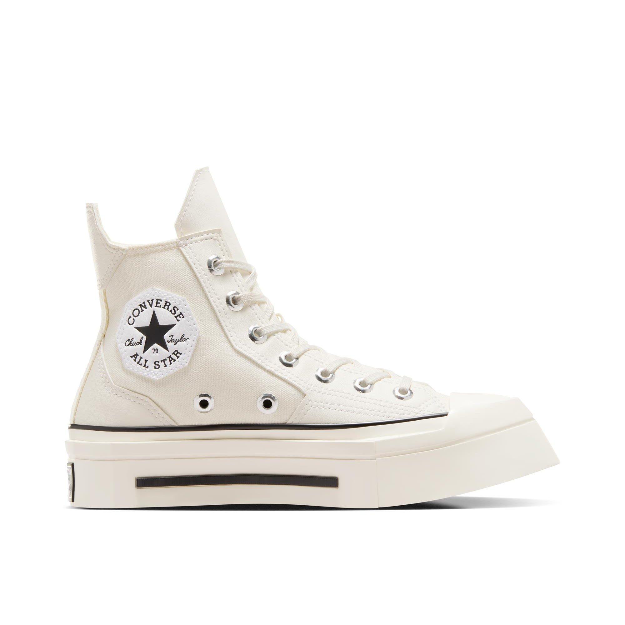 286-Egret/Bla - Converse - Unisex Adults Chuck 70 De Luxe Squared High-Top Trainers - 1