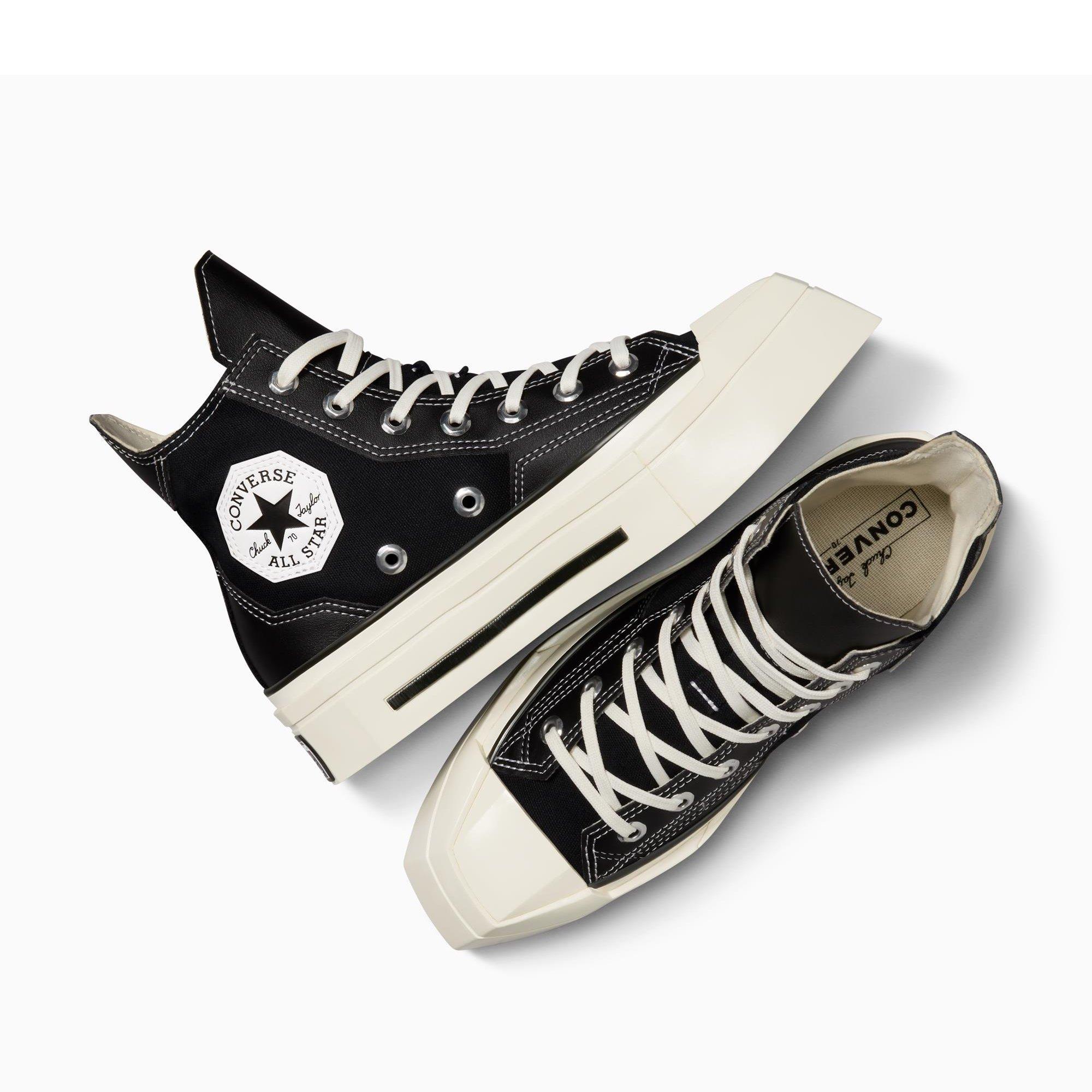001-Black/Bla - Converse - Unisex Adults Chuck 70 De Luxe Squared High-Top Trainers - 4