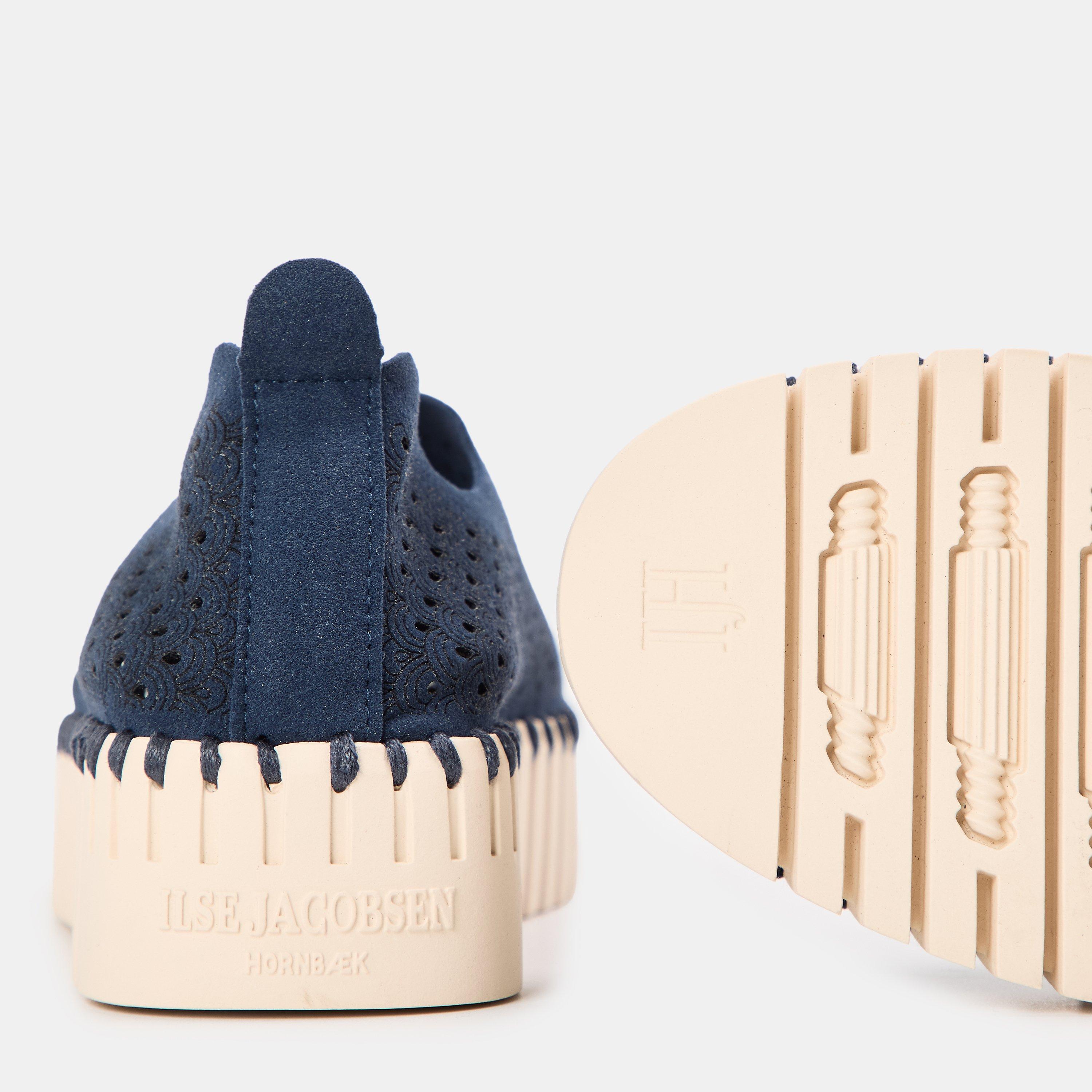 Blue - Ilse Jacobsen - Women's Canvas Slip On Trainers - 3