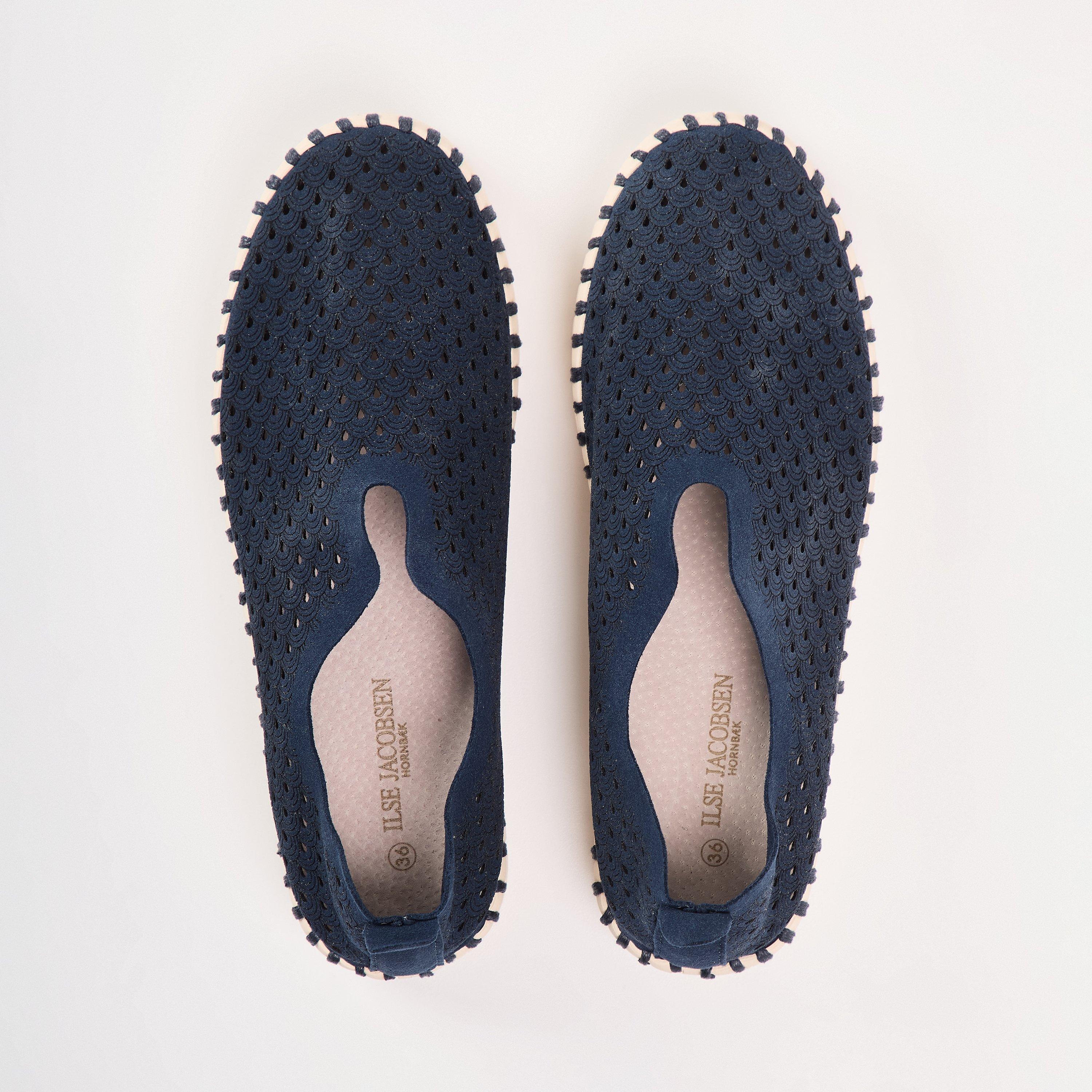 Blue - Ilse Jacobsen - Women's Canvas Slip On Trainers - 4