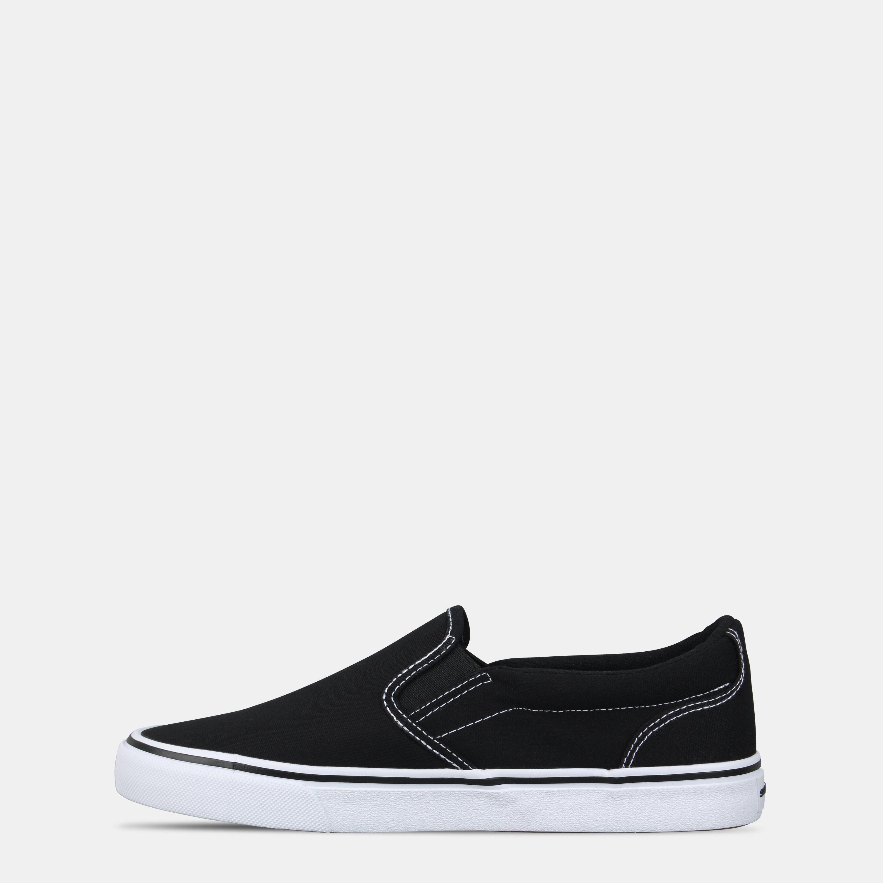 Black/White - SoulCal - Men's Canvas Trainers - 2